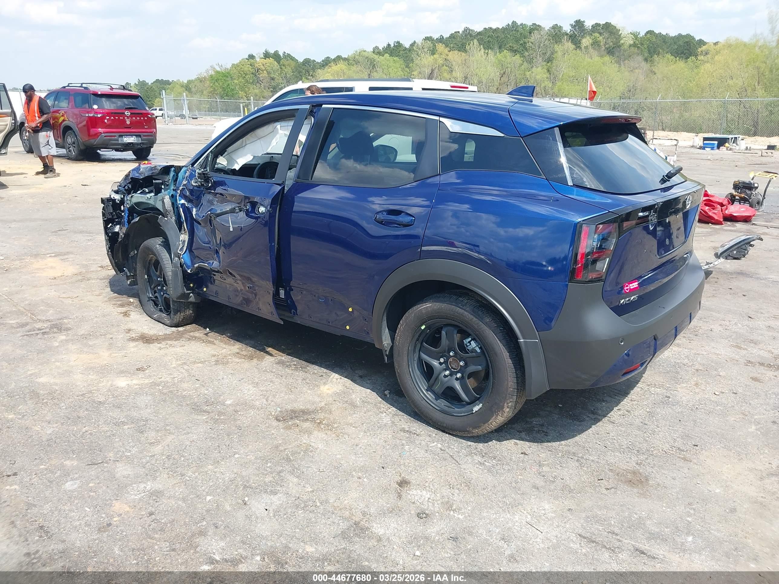 2025 Nissan Kicks Sv Fwd Синий vin: 3N8AP6CA9SL418414