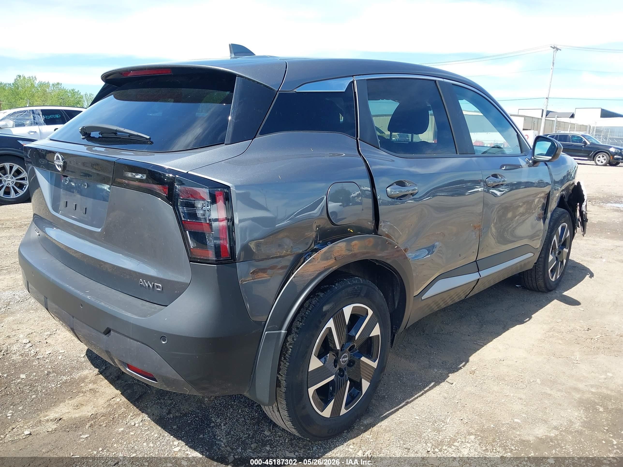 2025 Nissan Kicks Sv Intelligent Awd Gray vin: 3N8AP6CB1SL346861