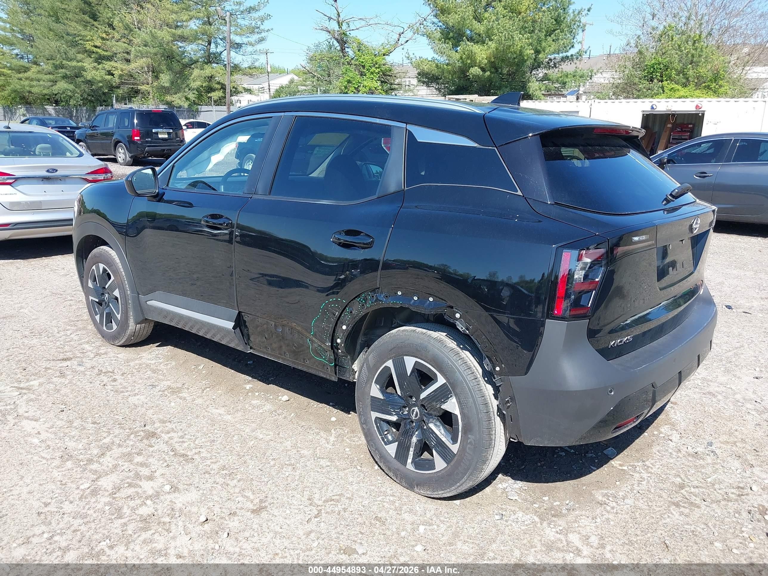 2025 Nissan Kicks Sv Intelligent Awd Black vin: 3N8AP6CB6SL429864