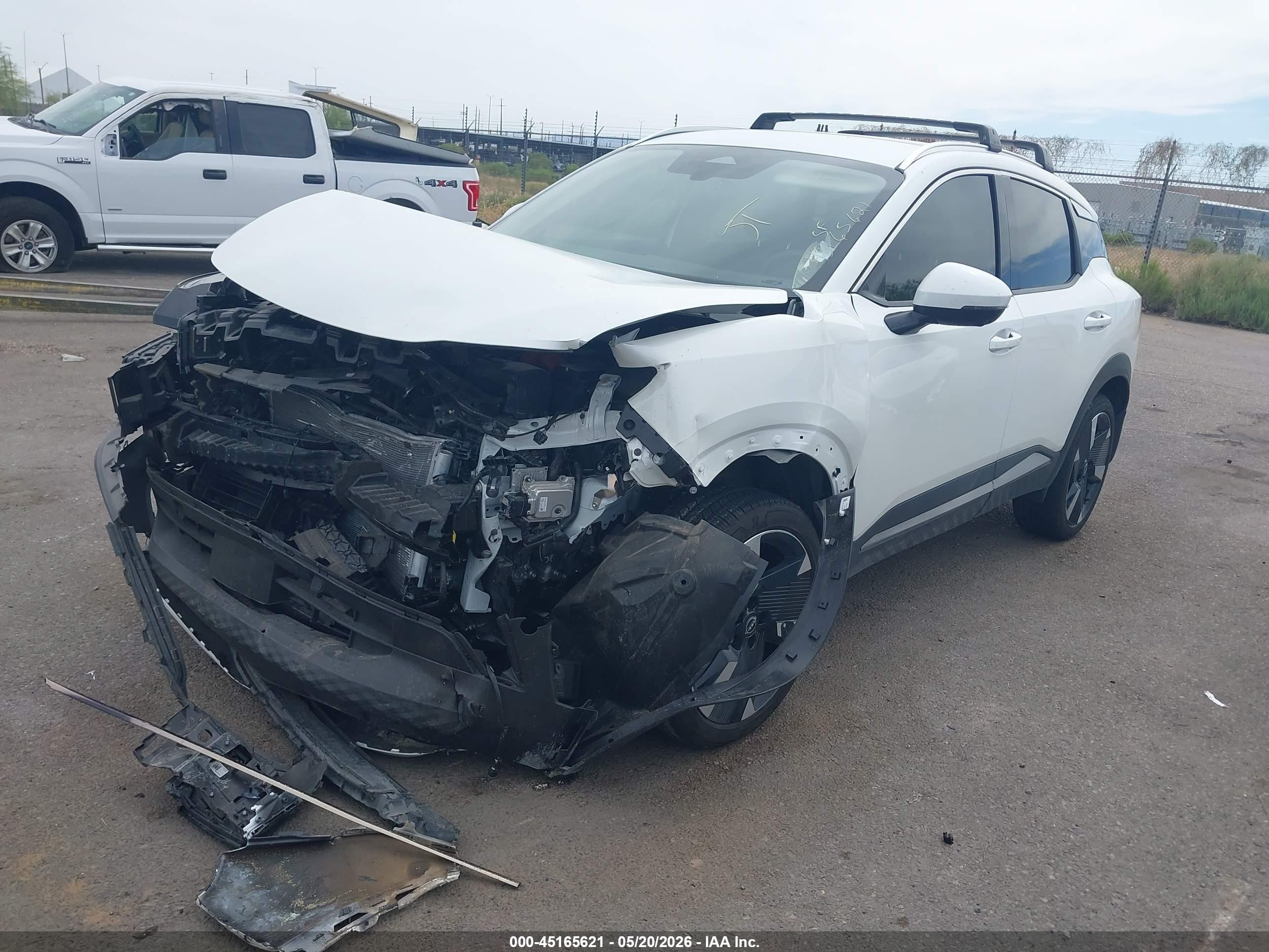 2025 Nissan Kicks Sr Fwd Белый vin: 3N8AP6DA0SL406490
