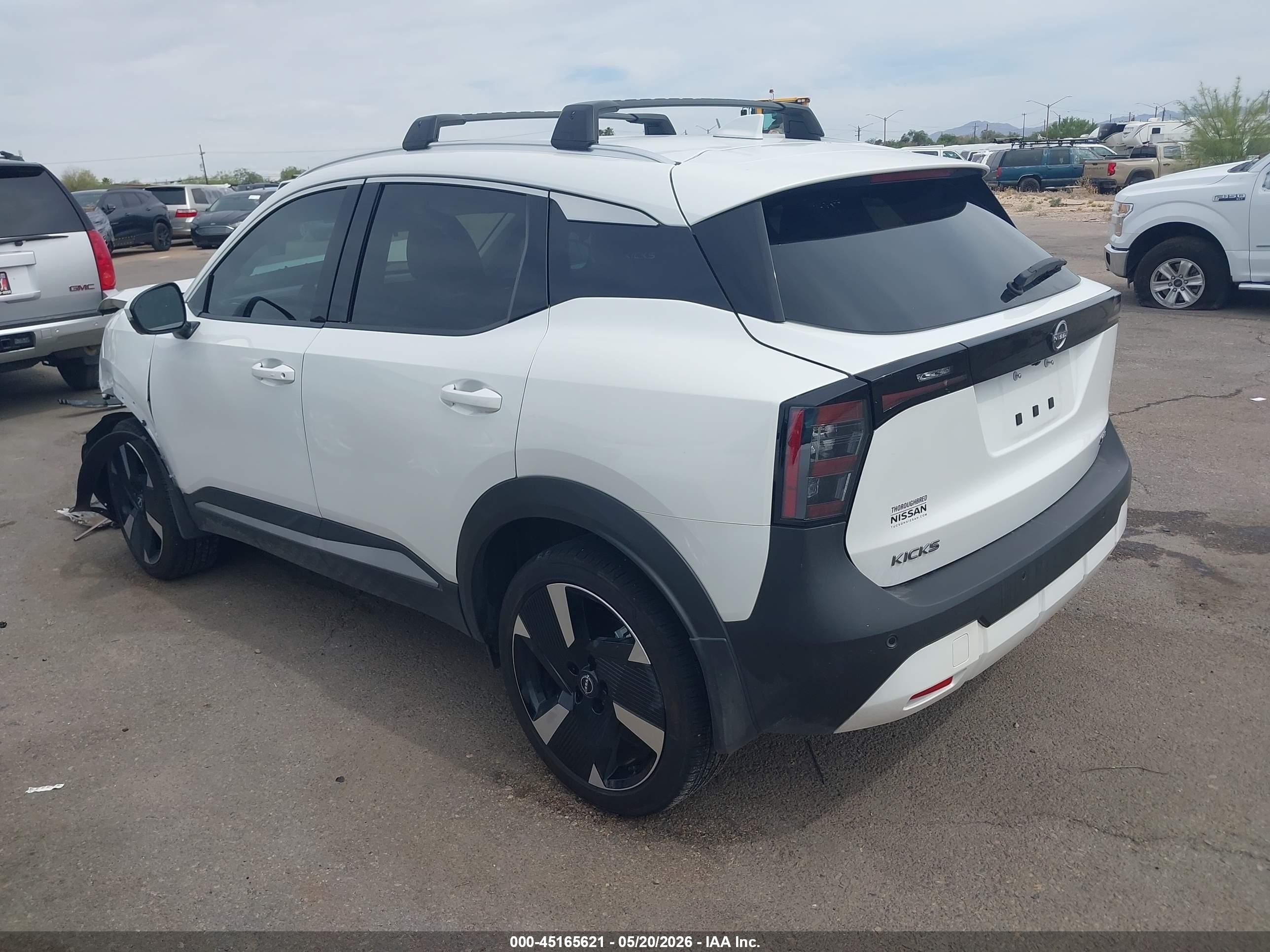 2025 Nissan Kicks Sr Fwd Белый vin: 3N8AP6DA0SL406490