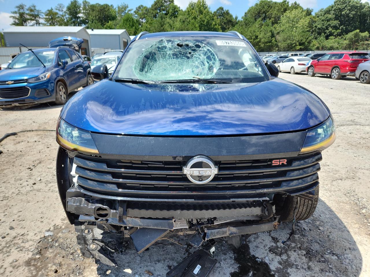 2026 Nissan Kicks Sr Blue vin: 3N8AP6DA8TL391383 Damage: Front Bumper Reinforcement, Broken, Replacement Required