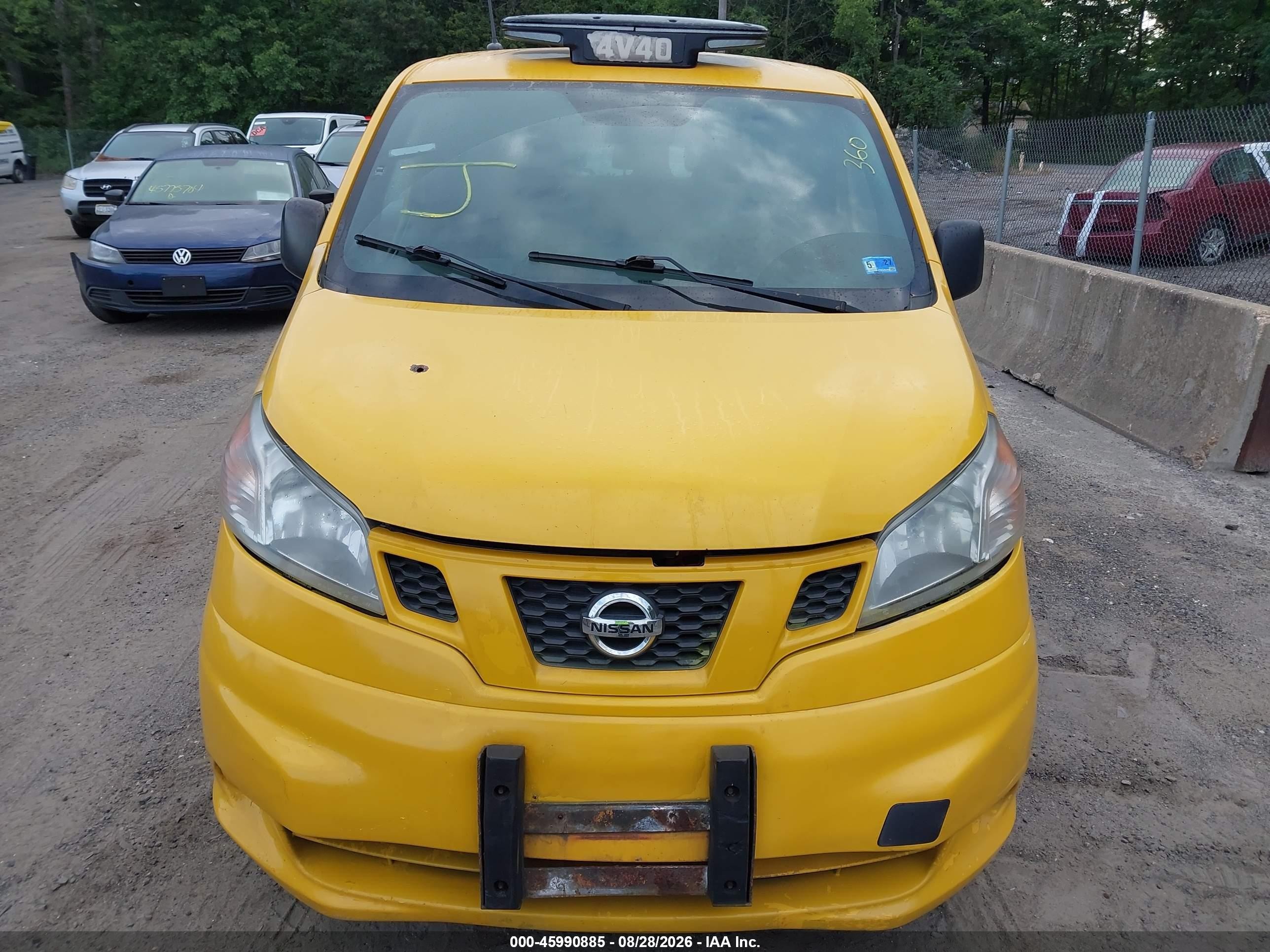 2014 Nissan Nv200 Taxi Yellow vin: 3N8CM0JT0EK690542