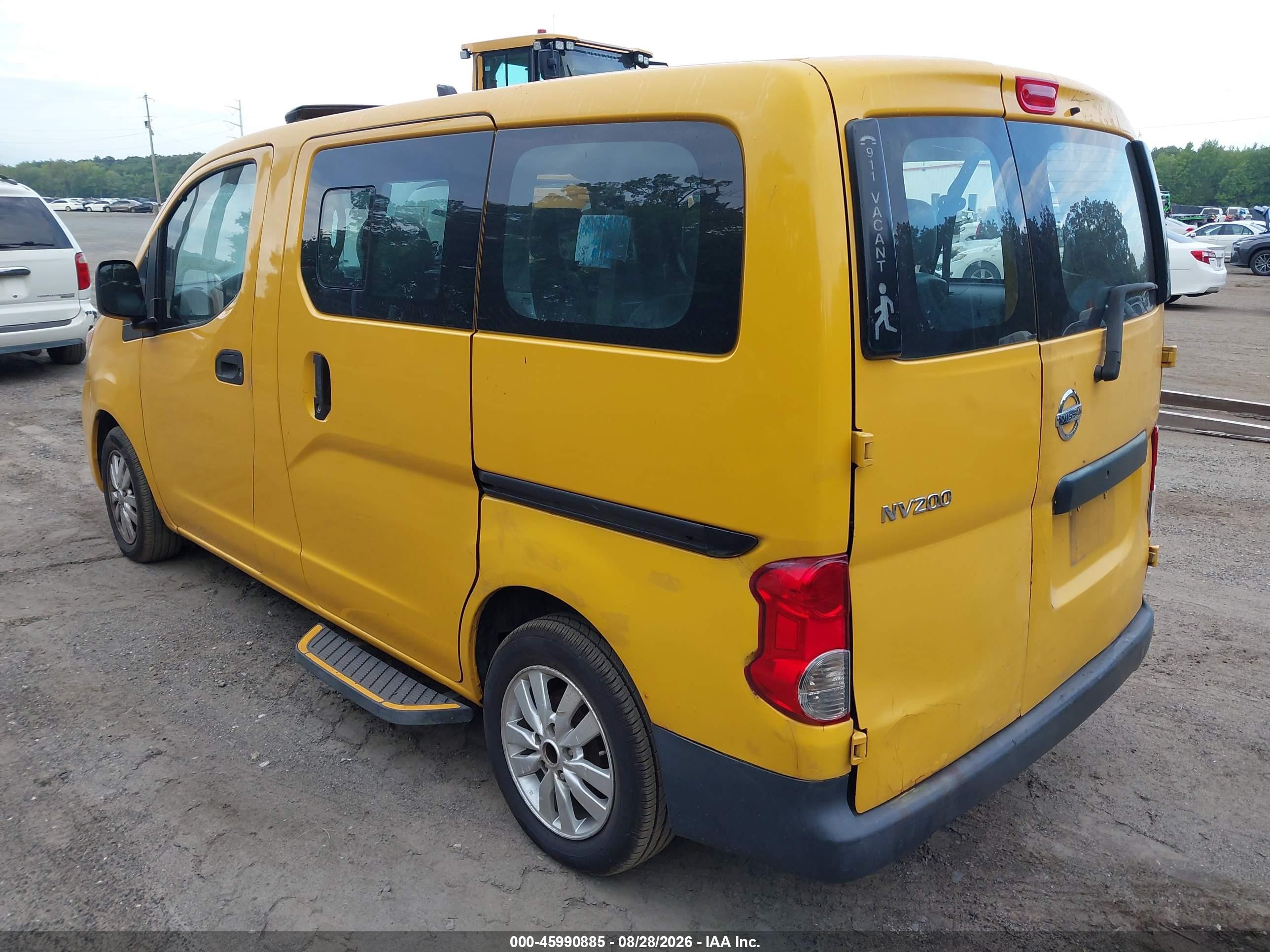 2014 Nissan Nv200 Taxi Yellow vin: 3N8CM0JT0EK690542