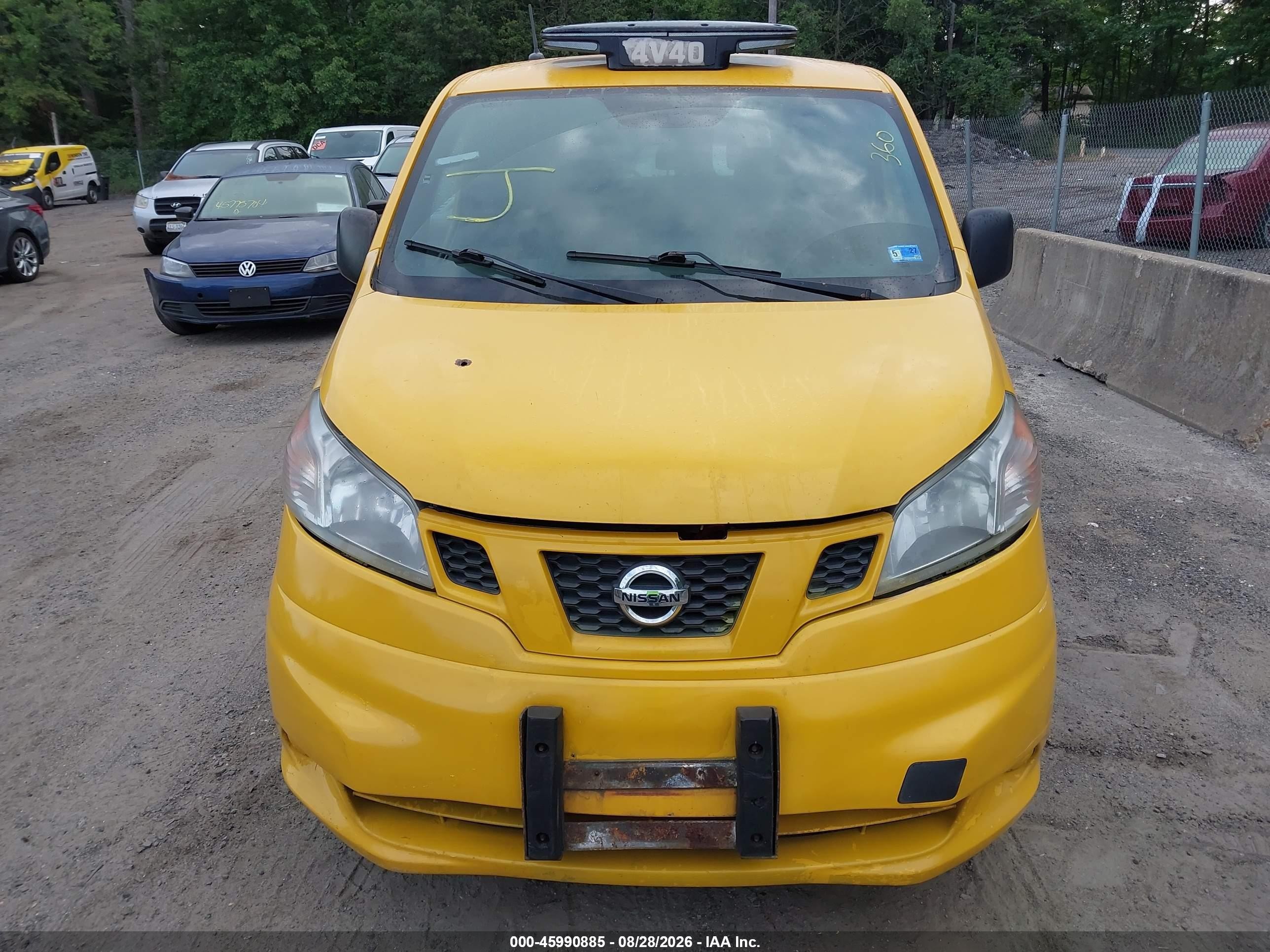 2014 Nissan Nv200 Taxi Yellow vin: 3N8CM0JT0EK690542