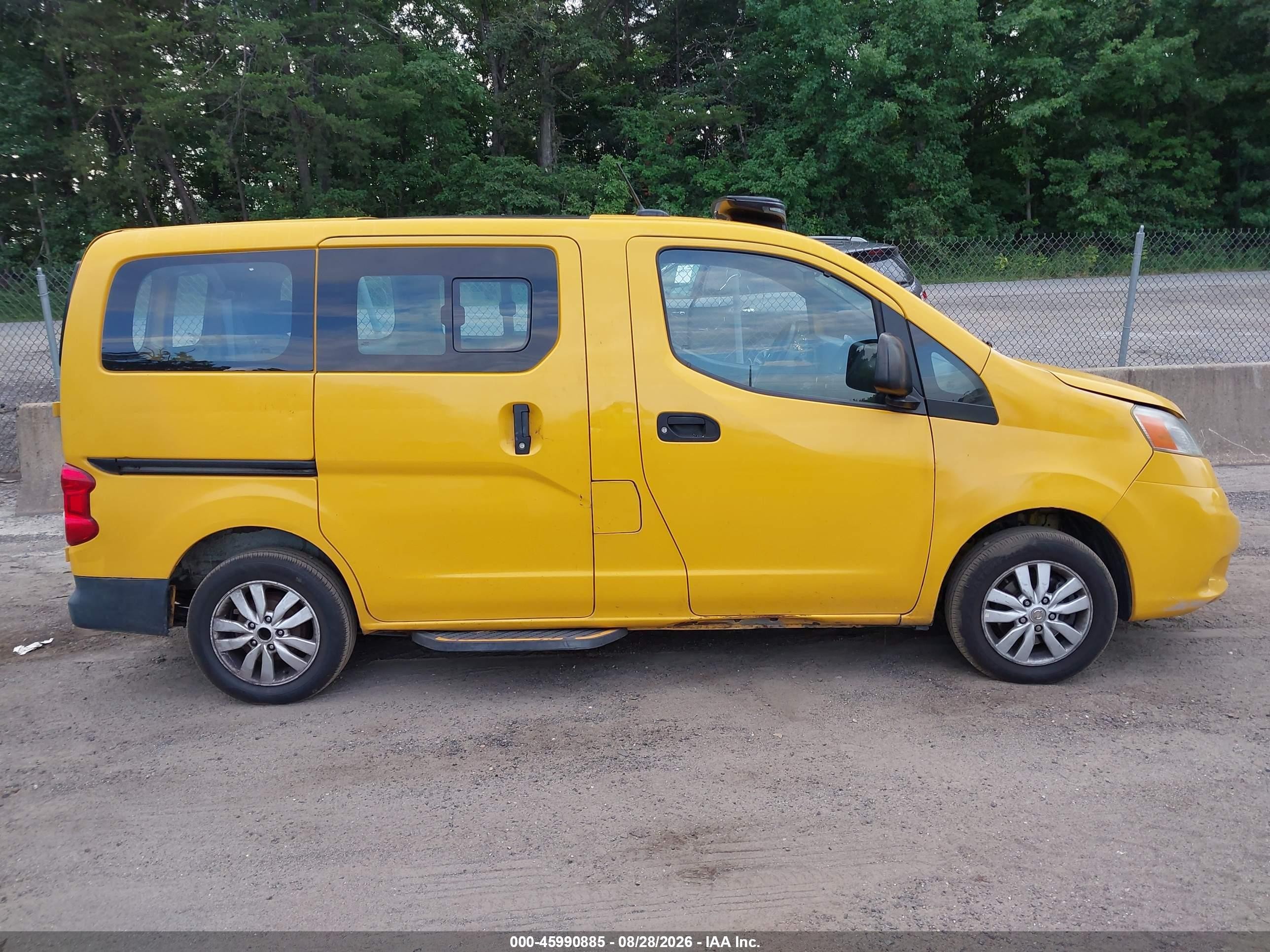 2014 Nissan Nv200 Taxi Yellow vin: 3N8CM0JT0EK690542