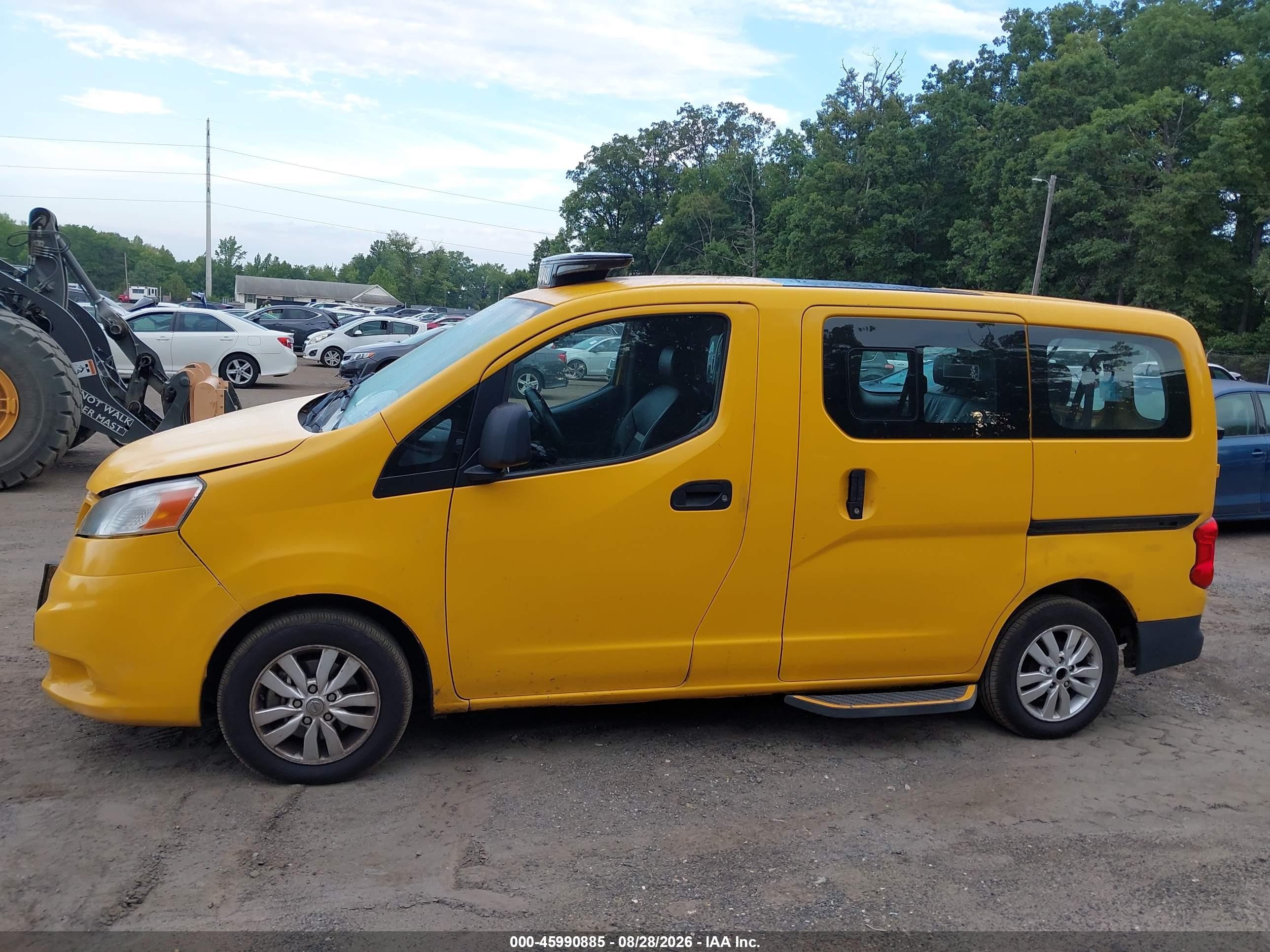 2014 Nissan Nv200 Taxi Yellow vin: 3N8CM0JT0EK690542