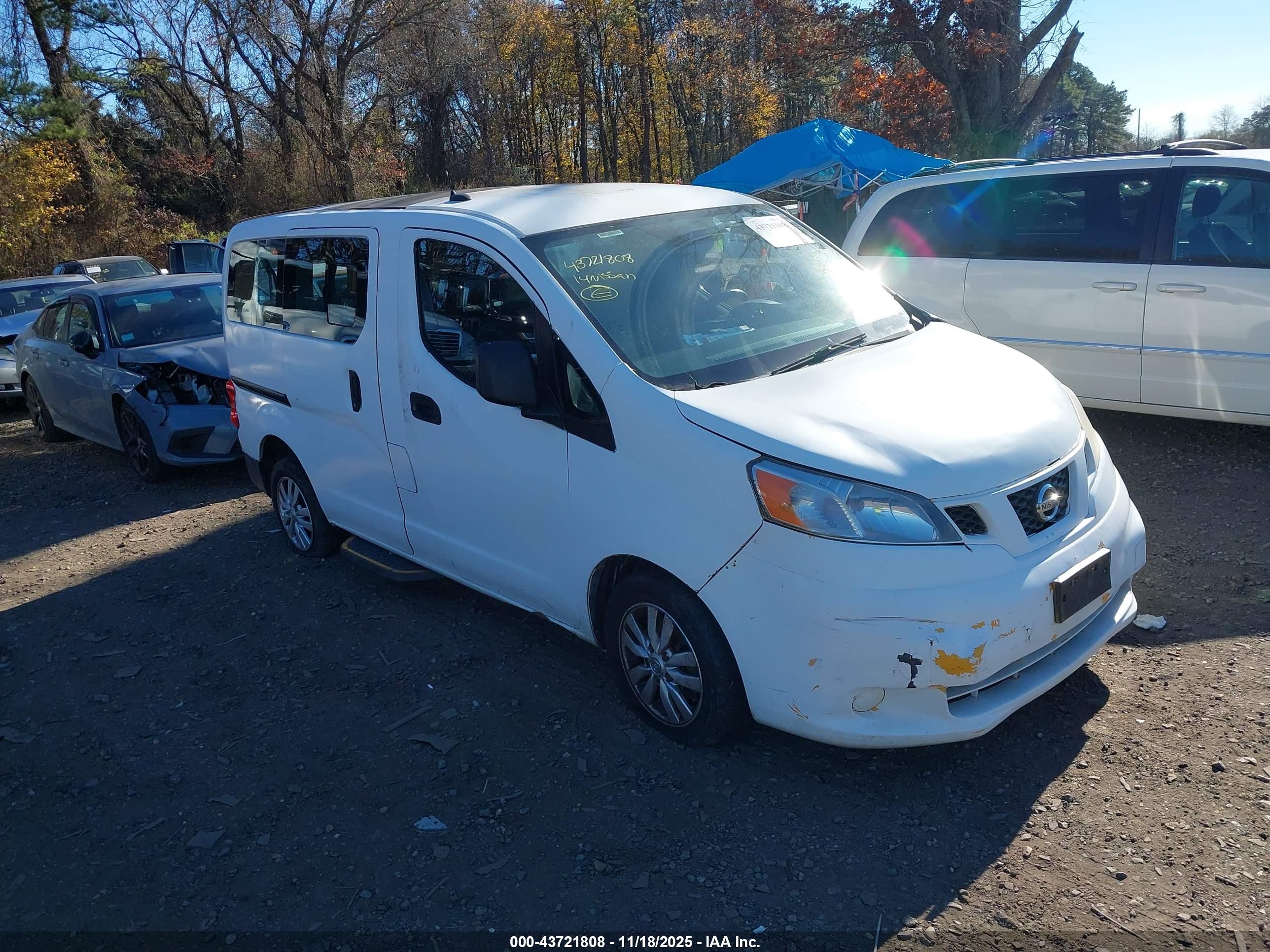 2014 Nissan Nv200 Taxi   White vin: 3N8CM0JT4EK690432