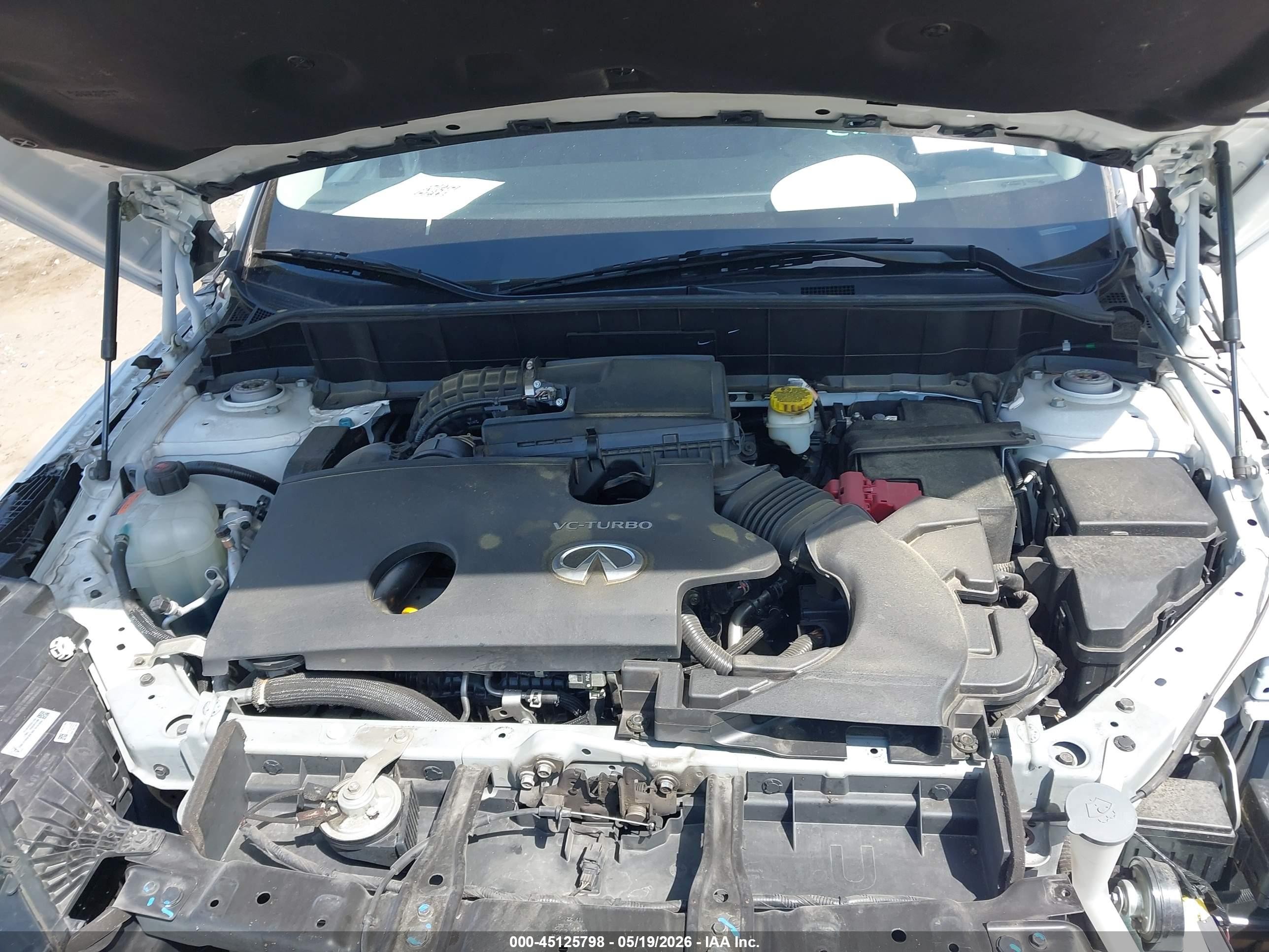 2022 Infiniti Qx50 Pure White vin: 3PCAJ5AA4NF119751