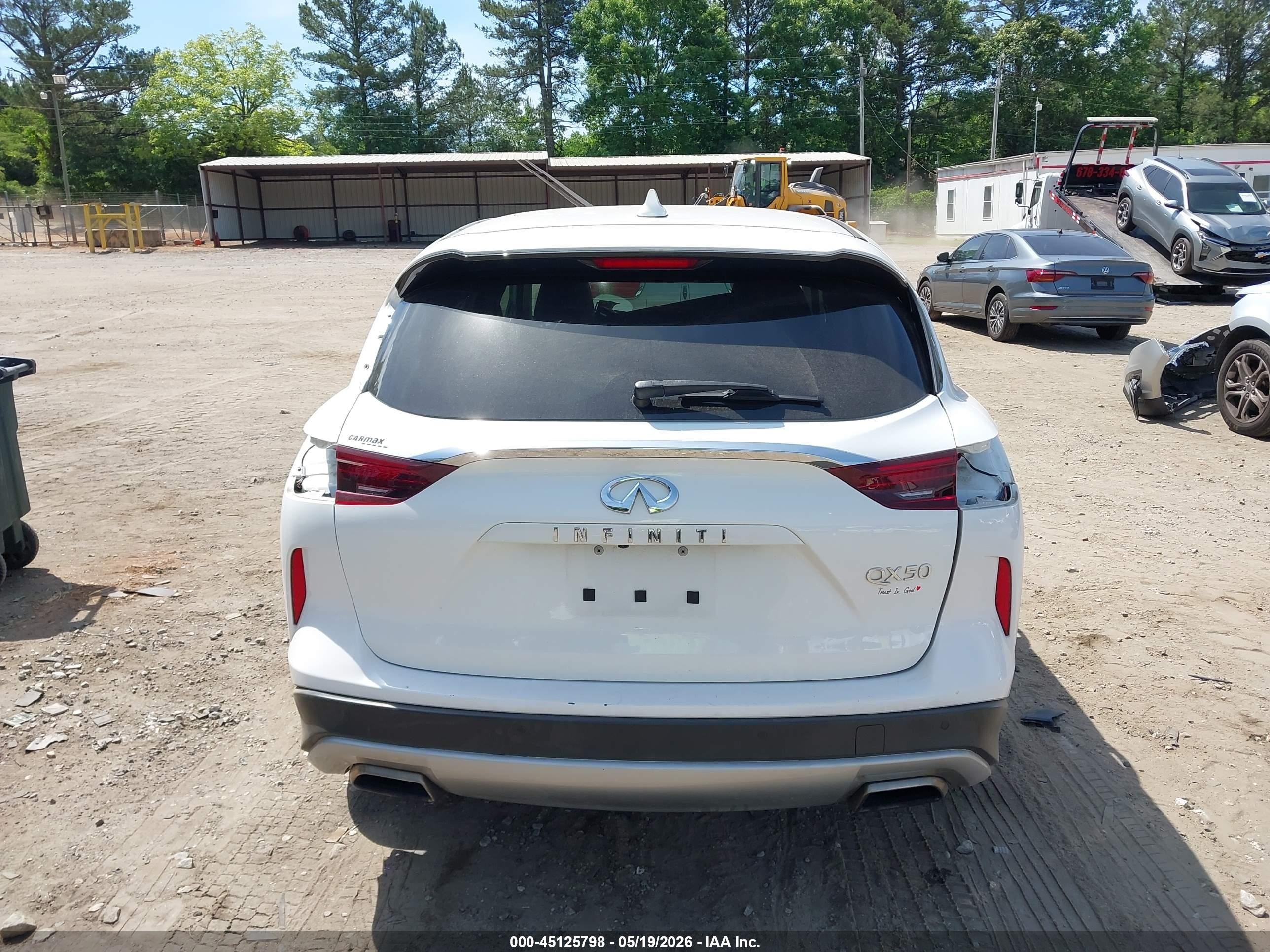 2022 Infiniti Qx50 Pure White vin: 3PCAJ5AA4NF119751