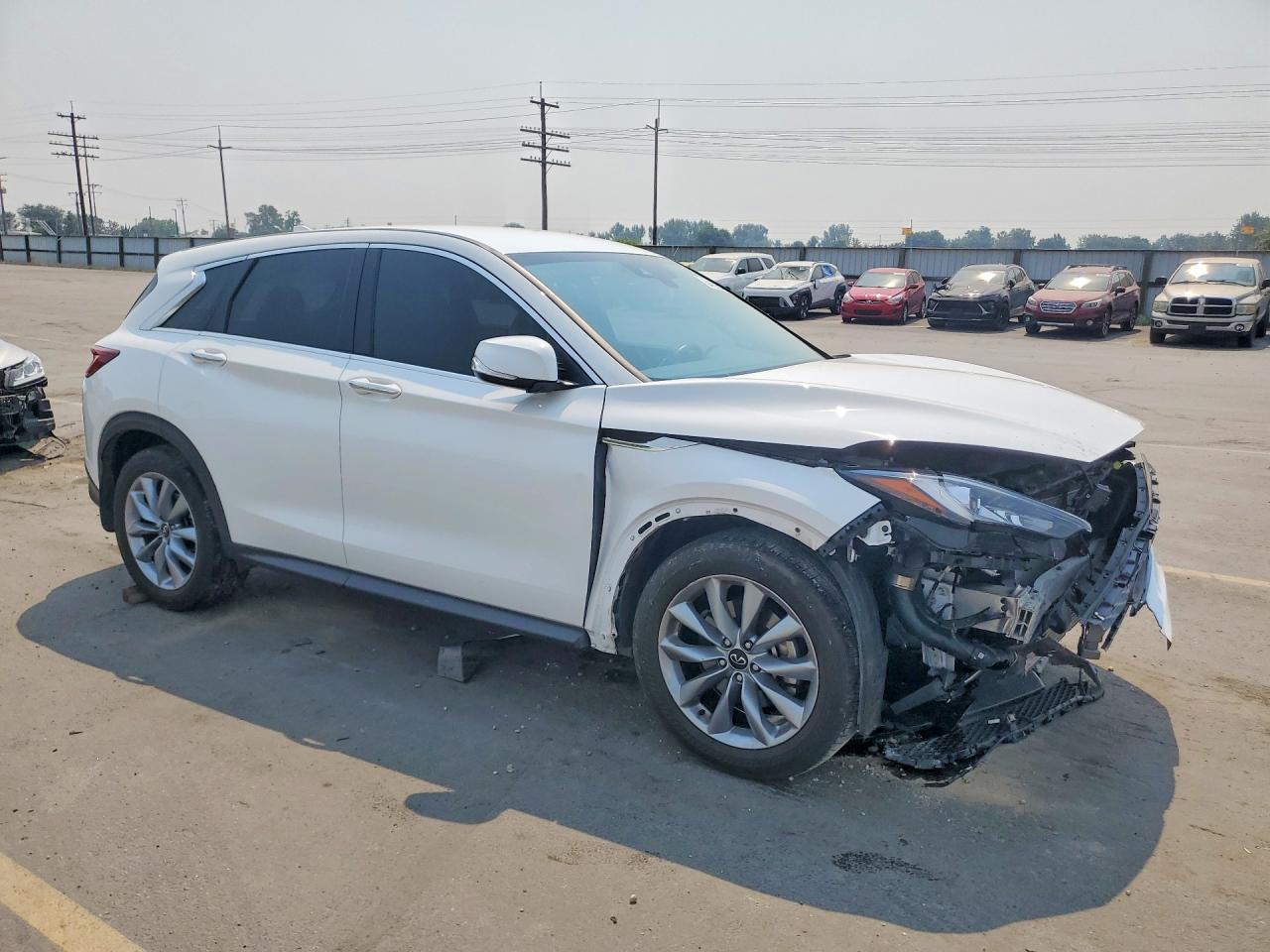 2022 Infiniti Qx50 Pure White vin: 3PCAJ5AB9NF121407