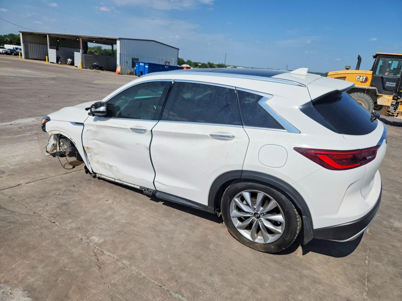 2022 Infiniti Qx50 Luxe White vin: 3PCAJ5BA1NF111685