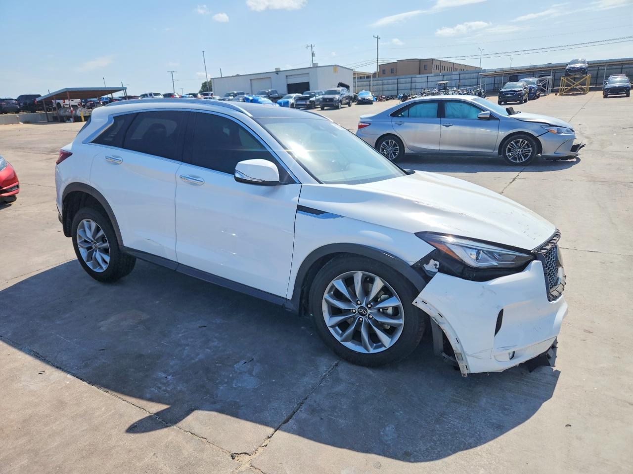 2022 Infiniti Qx50 Luxe White vin: 3PCAJ5BA1NF111685