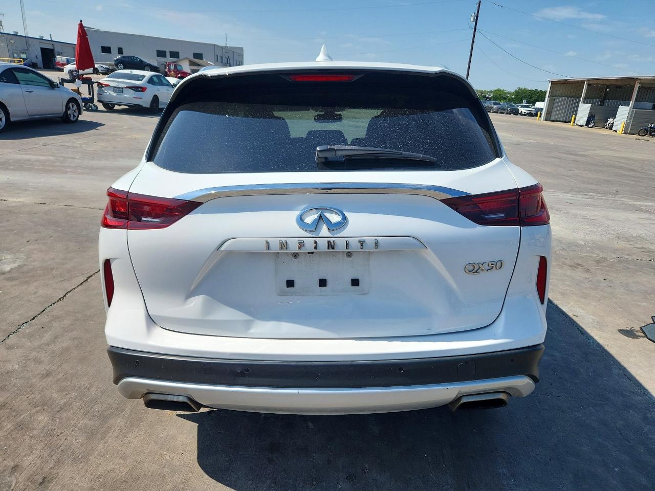 2022 Infiniti Qx50 Luxe White vin: 3PCAJ5BA1NF111685
