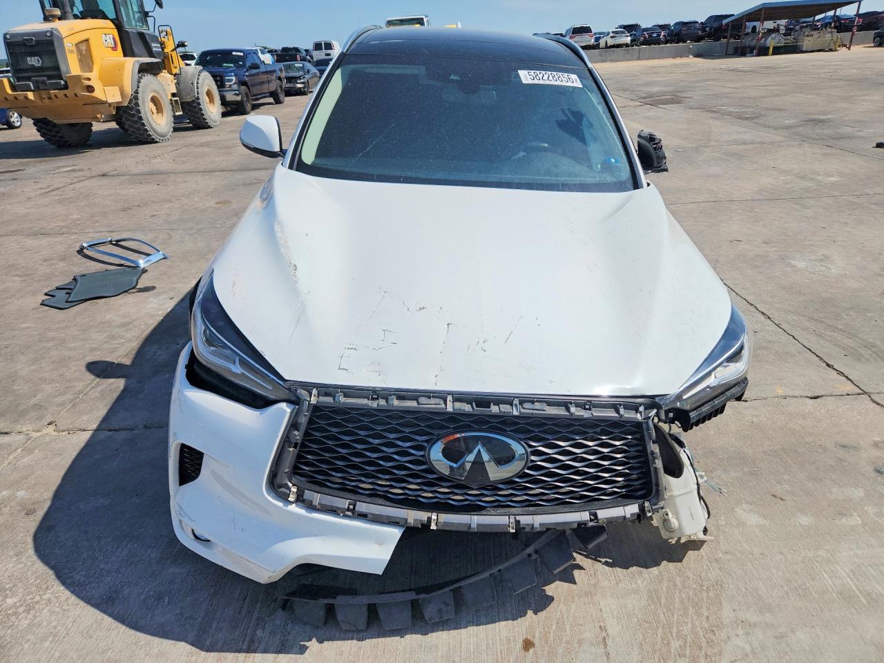 2022 Infiniti Qx50 Luxe White vin: 3PCAJ5BA1NF111685