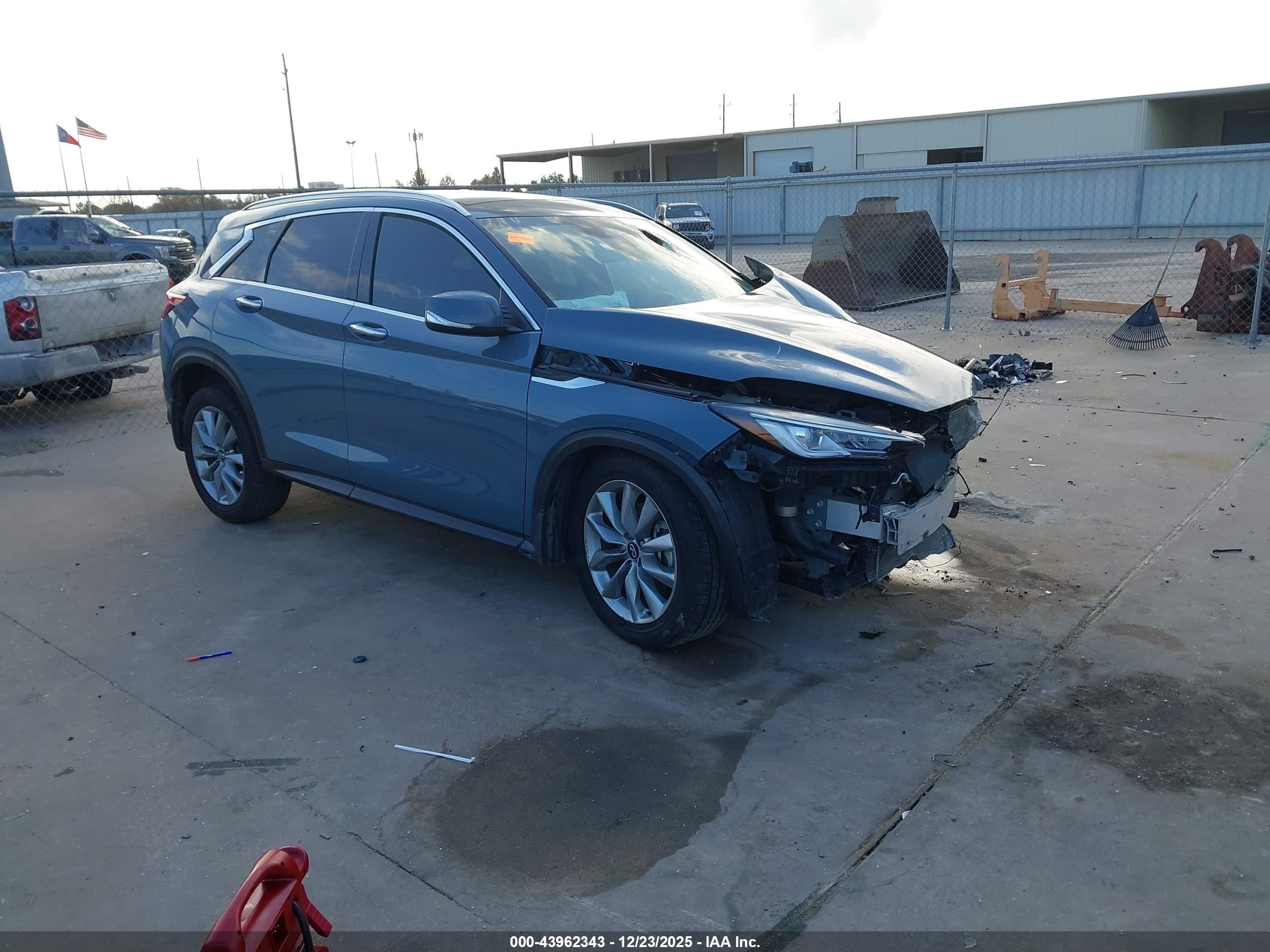 2022 Infiniti Qx50 Luxe Синий vin: 3PCAJ5BA1NF121584