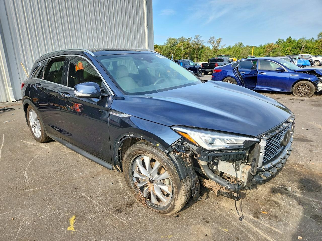 2021 Infiniti Qx50 Luxe Blue vin: 3PCAJ5BA2MF108213