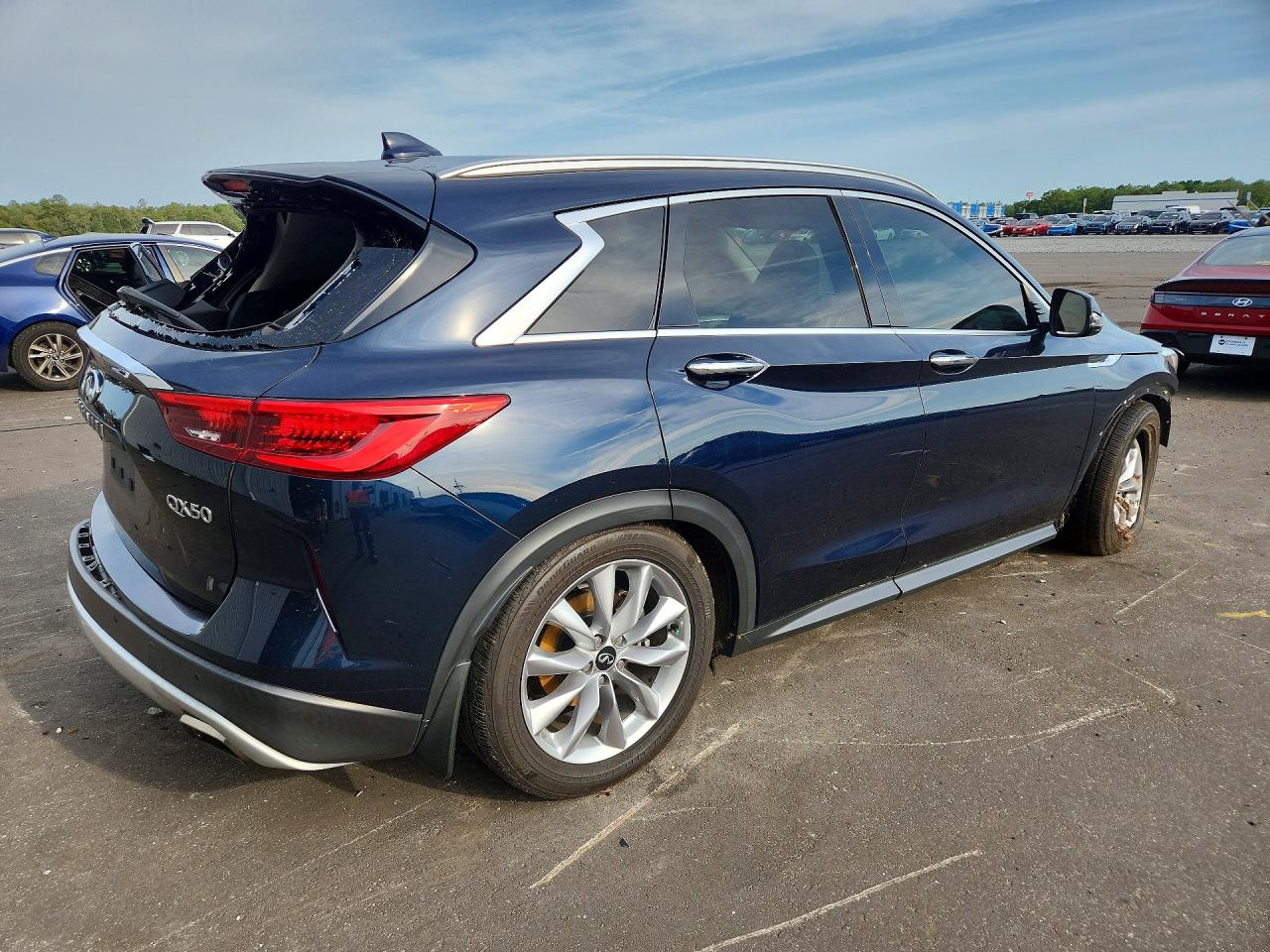 2021 Infiniti Qx50 Luxe Blue vin: 3PCAJ5BA2MF108213