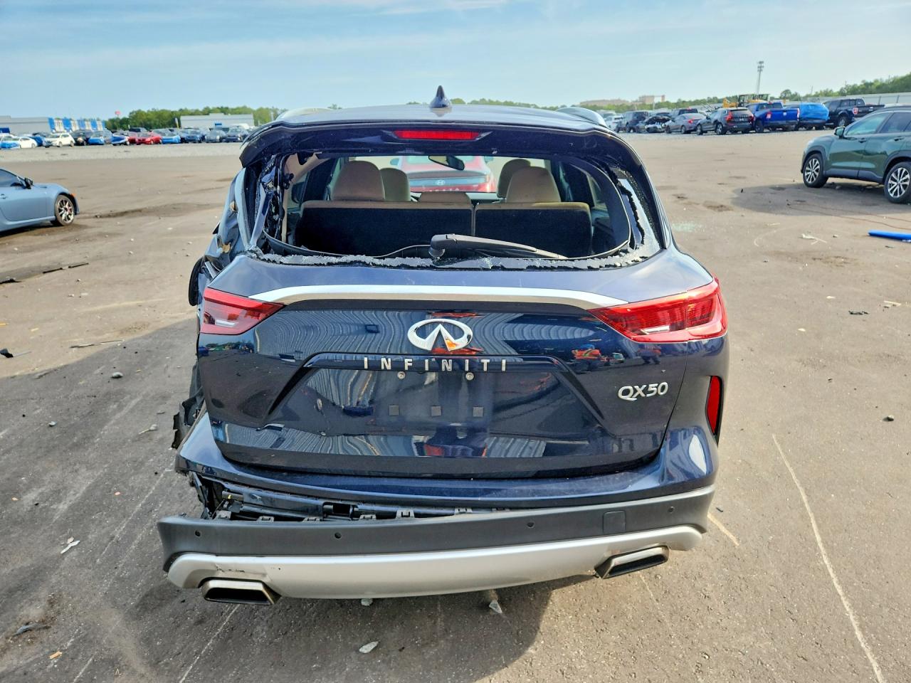 2021 Infiniti Qx50 Luxe Blue vin: 3PCAJ5BA2MF108213