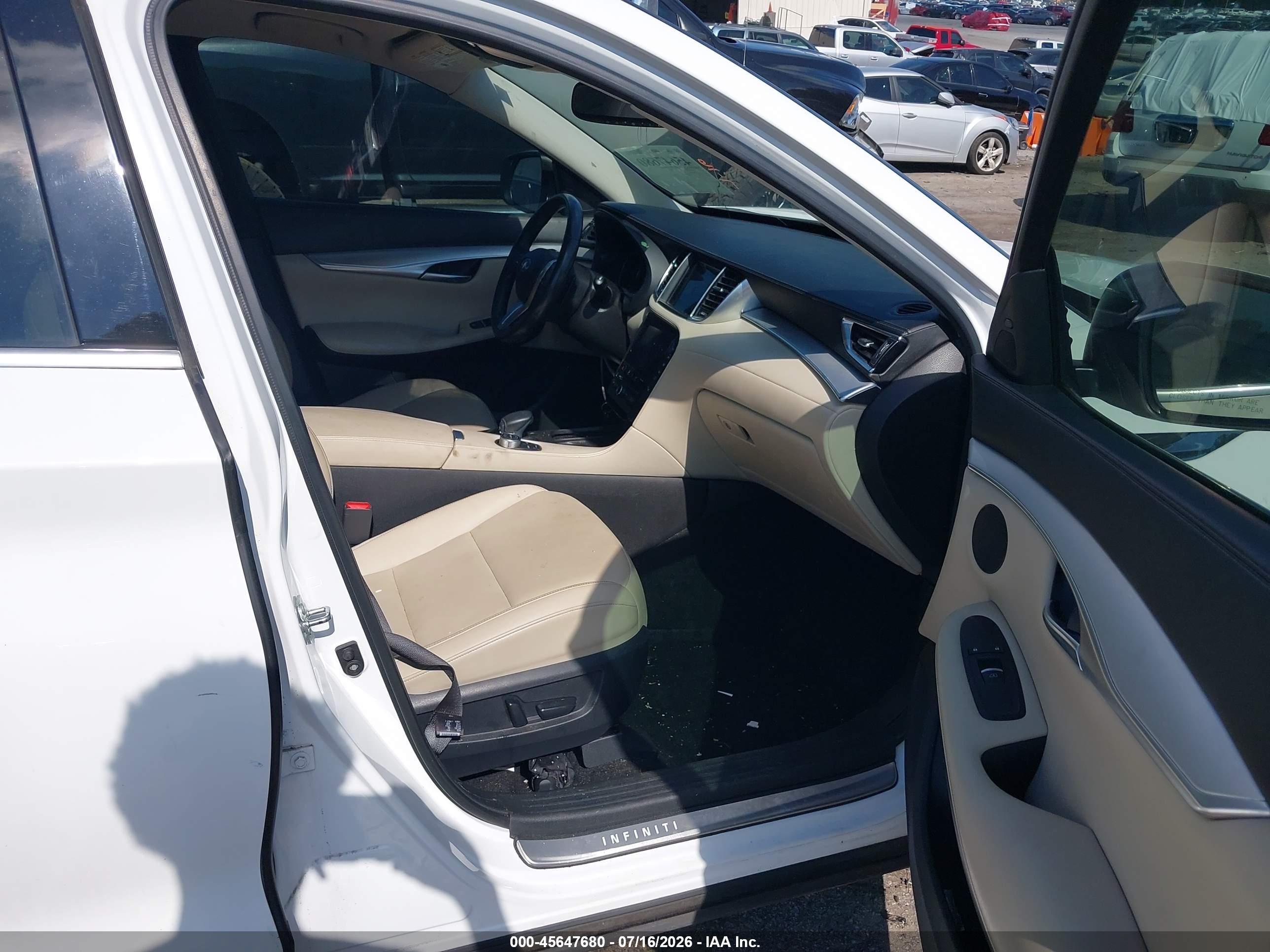 2021 Infiniti Qx50 Luxe White vin: 3PCAJ5BA7MF109003