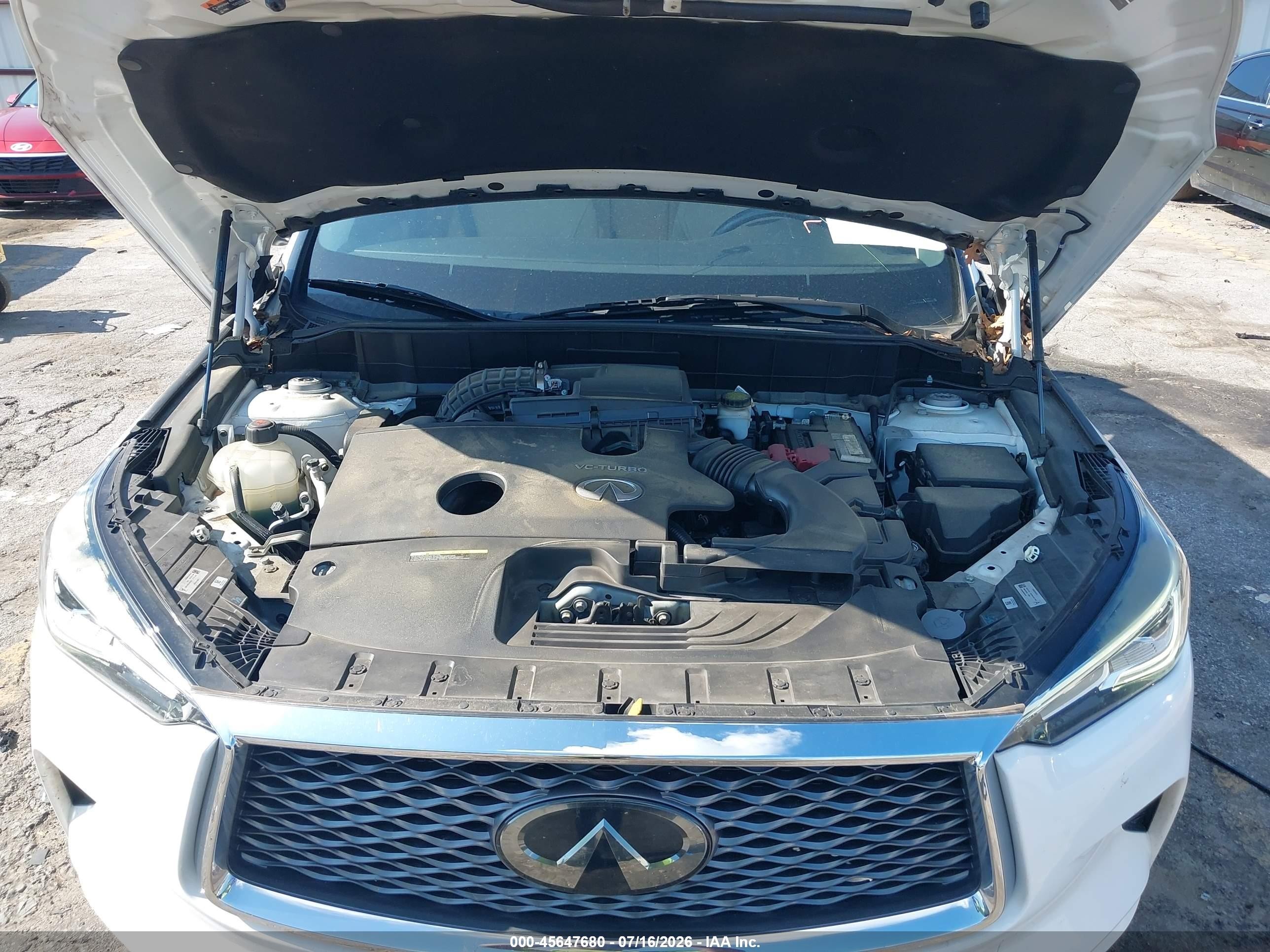 2021 Infiniti Qx50 Luxe White vin: 3PCAJ5BA7MF109003