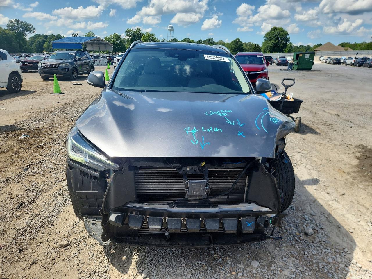 2023 Infiniti Qx50 Luxe Gray vin: 3PCAJ5BA7PF107014