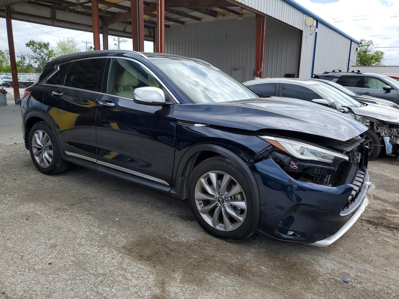 2021 Infiniti Qx50 Luxe Blue vin: 3PCAJ5BA8MF106921