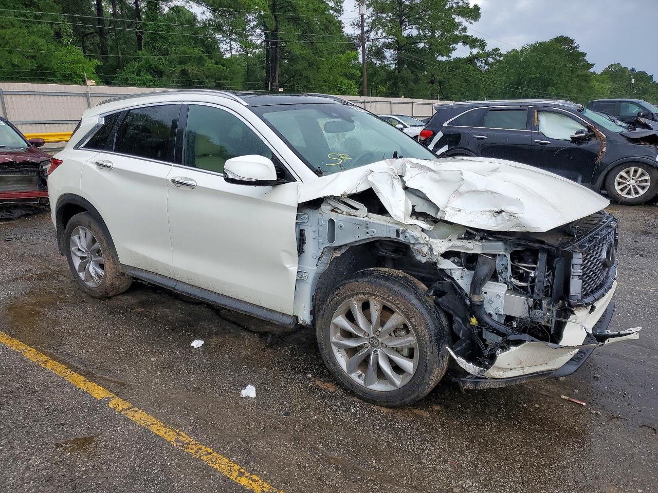 2021 Infiniti Qx50 Luxe White vin: 3PCAJ5BA8MF122388