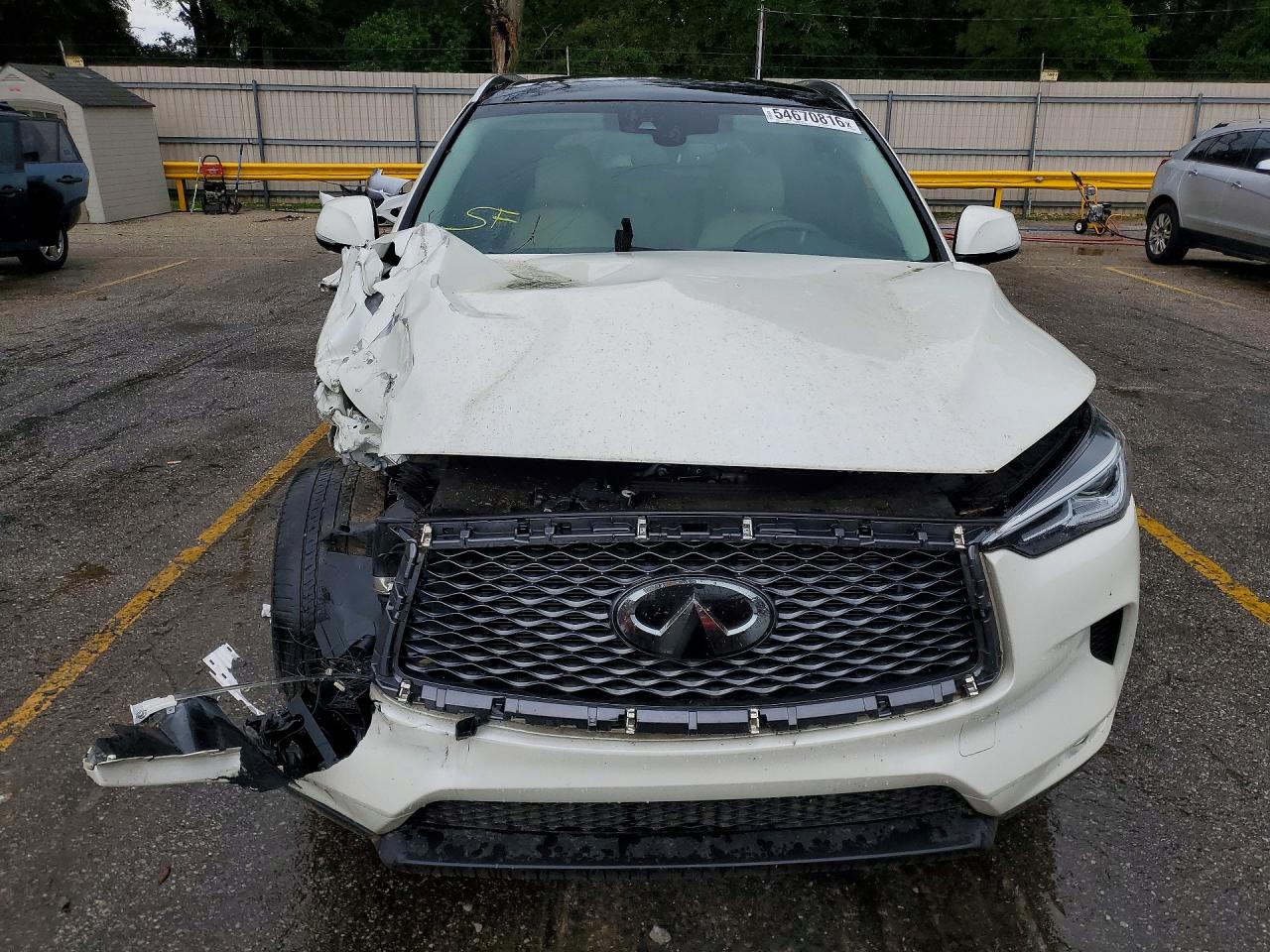 2021 Infiniti Qx50 Luxe White vin: 3PCAJ5BA8MF122388