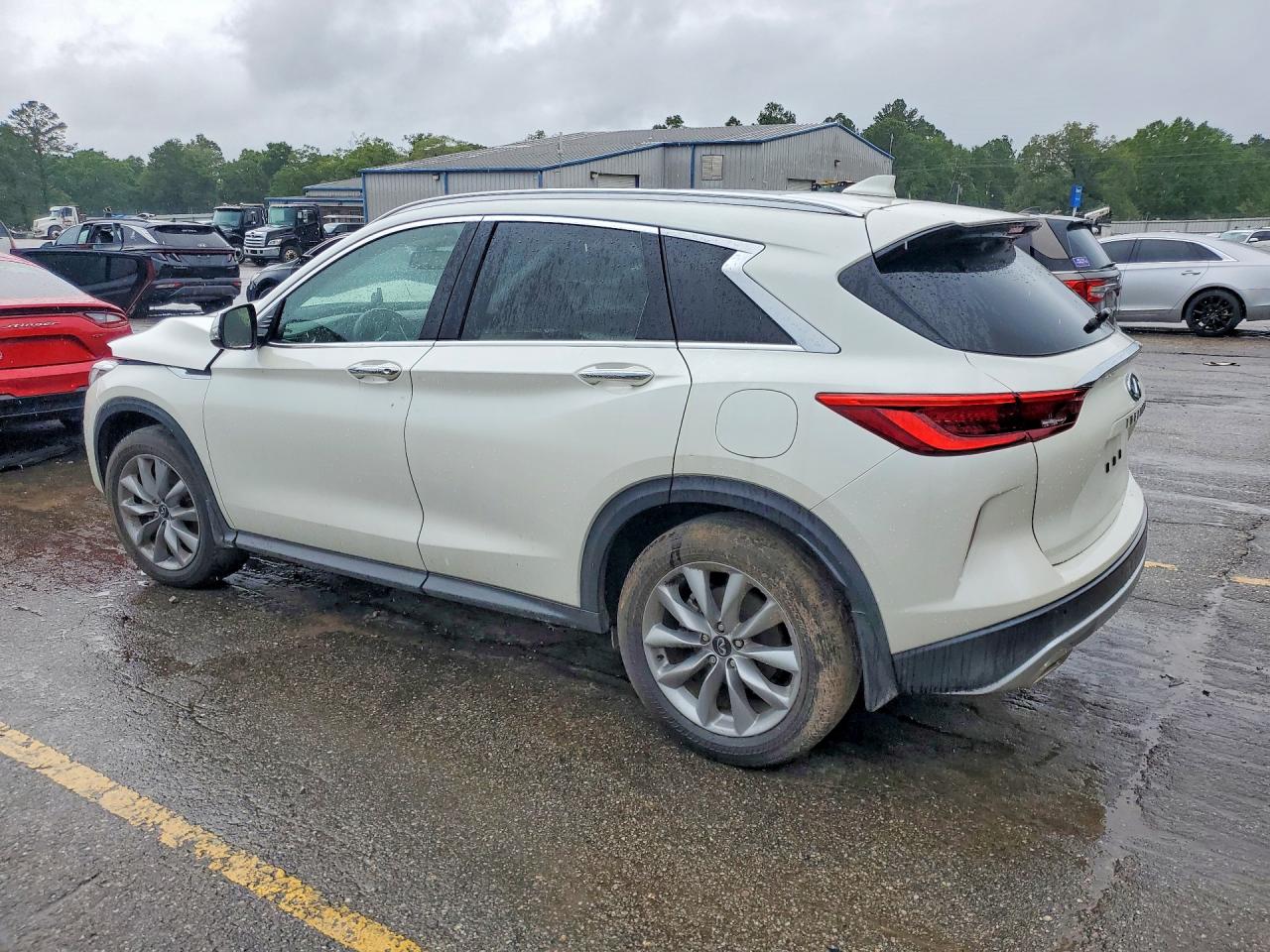 2021 Infiniti Qx50 Luxe White vin: 3PCAJ5BA8MF122388