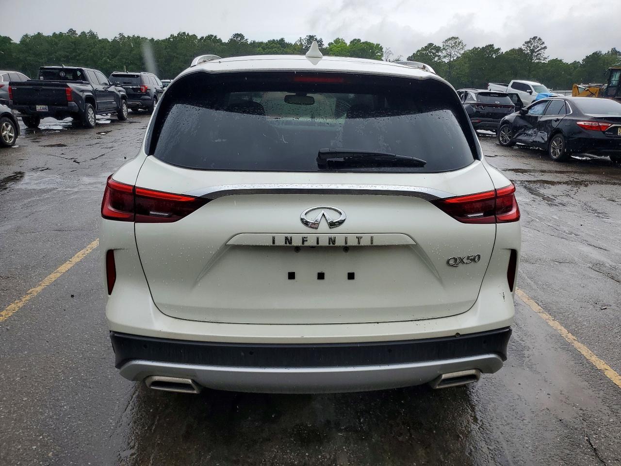 2021 Infiniti Qx50 Luxe White vin: 3PCAJ5BA8MF122388