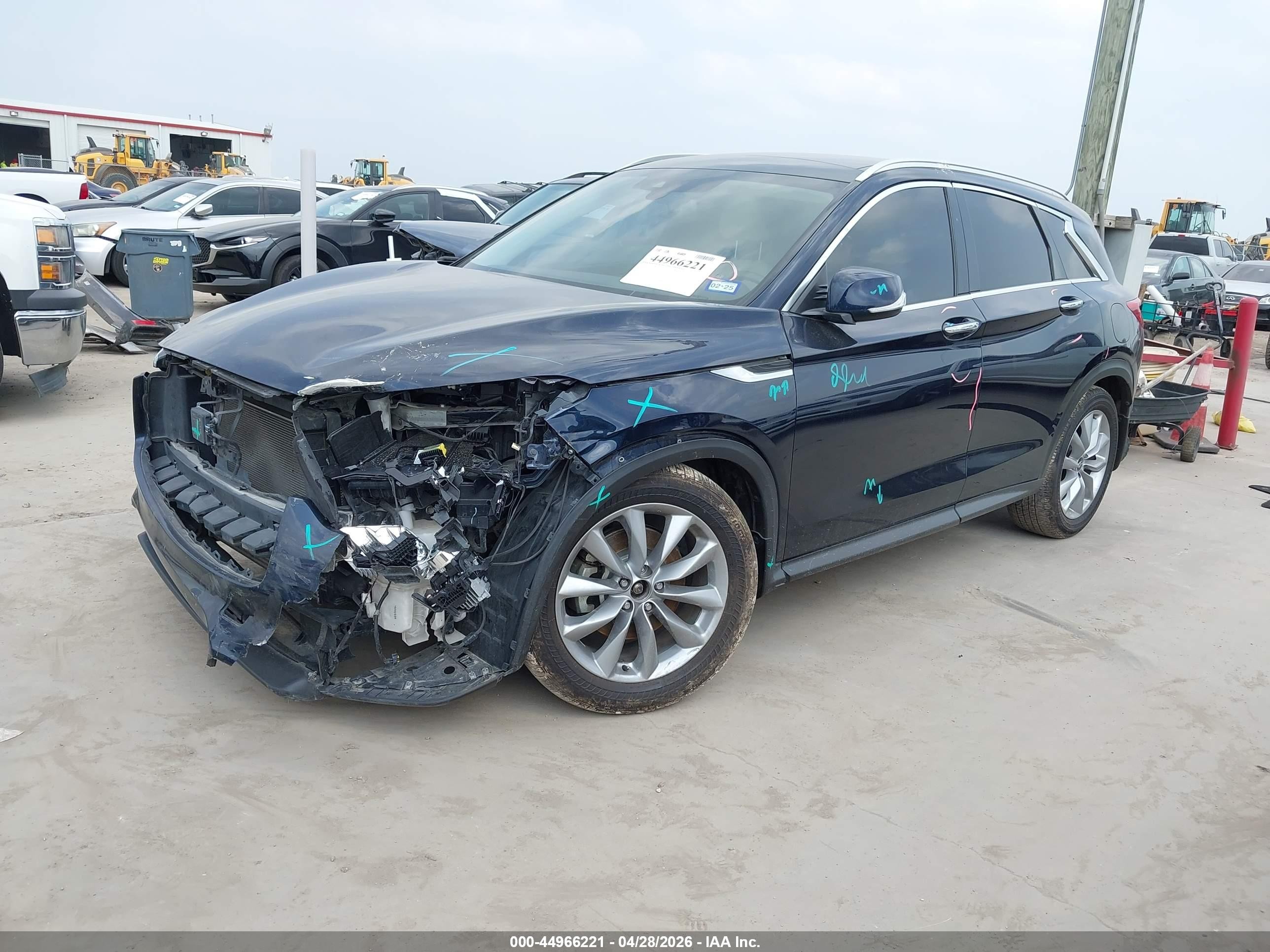 2021 Infiniti Qx50 Luxe Blue vin: 3PCAJ5BA9MF108077