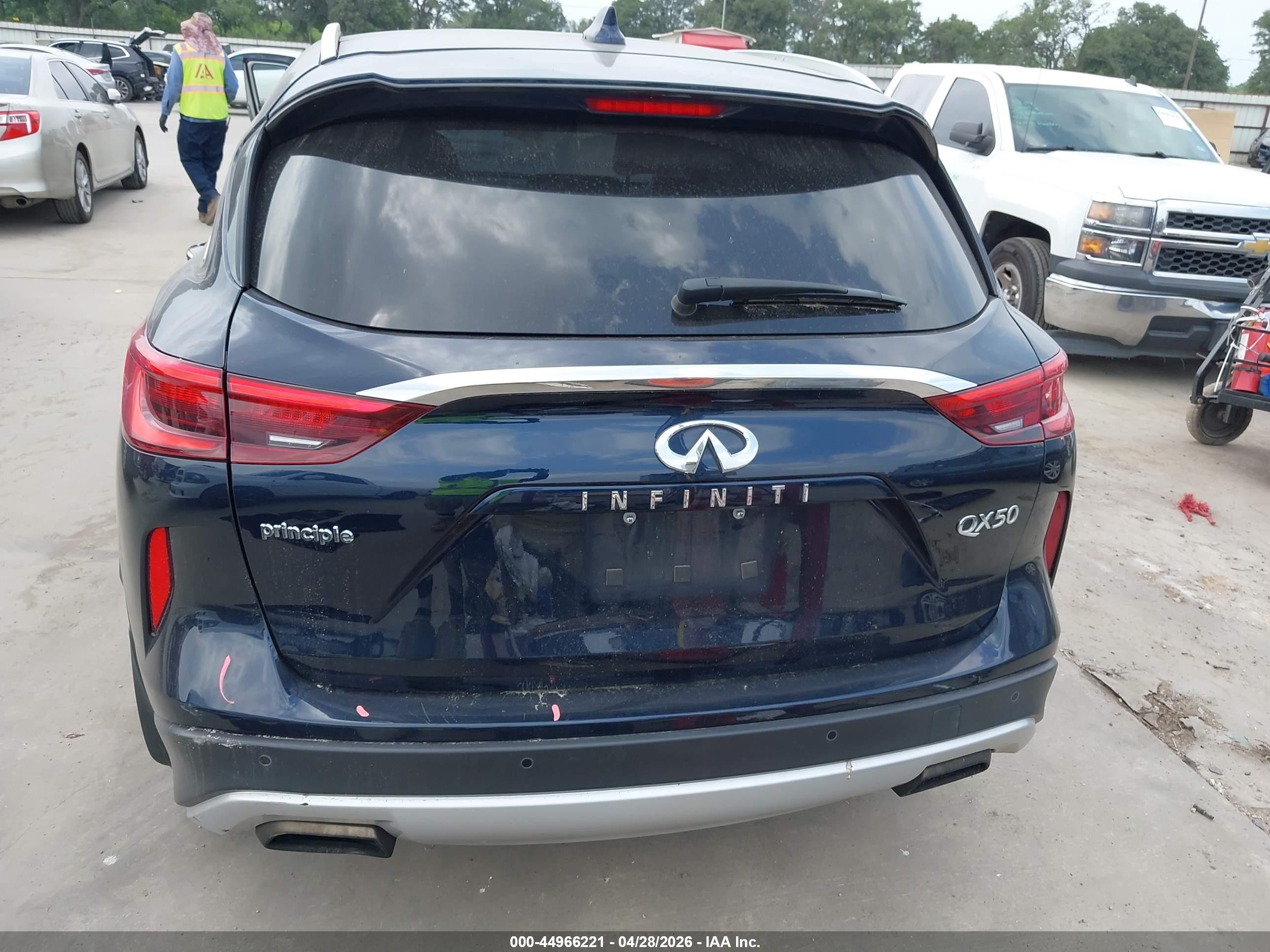 2021 Infiniti Qx50 Luxe Blue vin: 3PCAJ5BA9MF108077