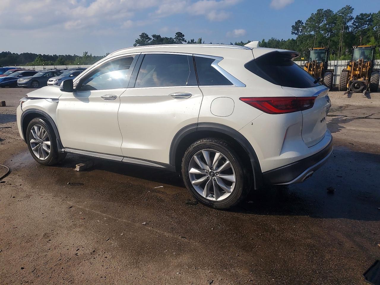 2021 Infiniti Qx50 Luxe White vin: 3PCAJ5BAXMF124031