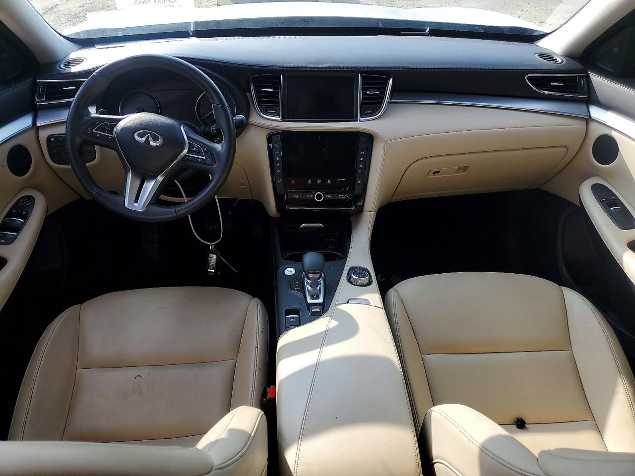 2021 Infiniti Qx50 Luxe White vin: 3PCAJ5BAXMF124031