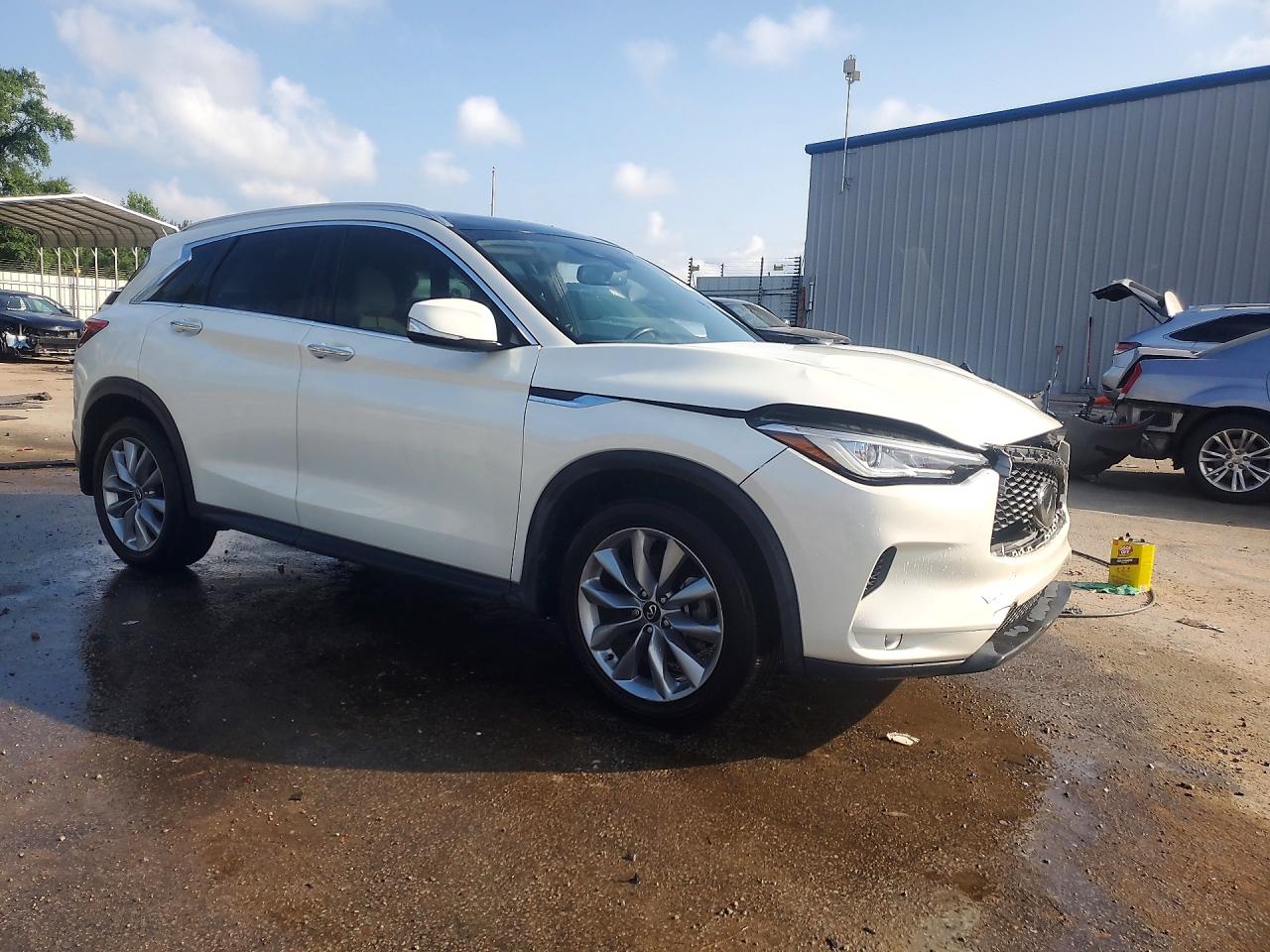 2021 Infiniti Qx50 Luxe White vin: 3PCAJ5BAXMF124031