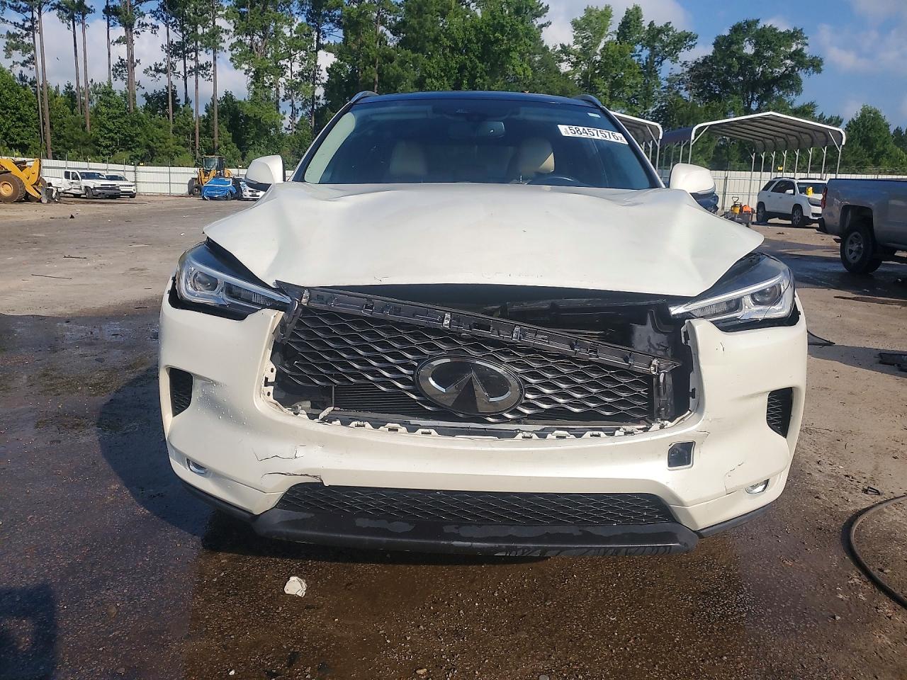 2021 Infiniti Qx50 Luxe White vin: 3PCAJ5BAXMF124031