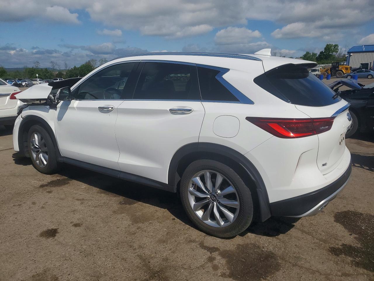 2022 Infiniti Qx50 Luxe White vin: 3PCAJ5BB3NF119957
