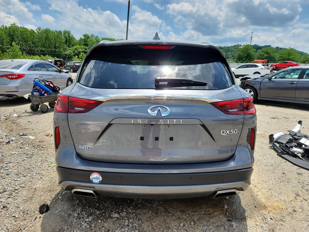 2021 Infiniti Qx50 Luxe Gray vin: 3PCAJ5BB5MF114872