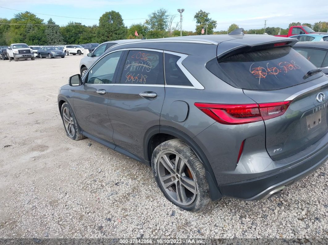 2021 Infiniti Qx50 Luxe Awd Серый vin: 3PCAJ5BB6MF121037