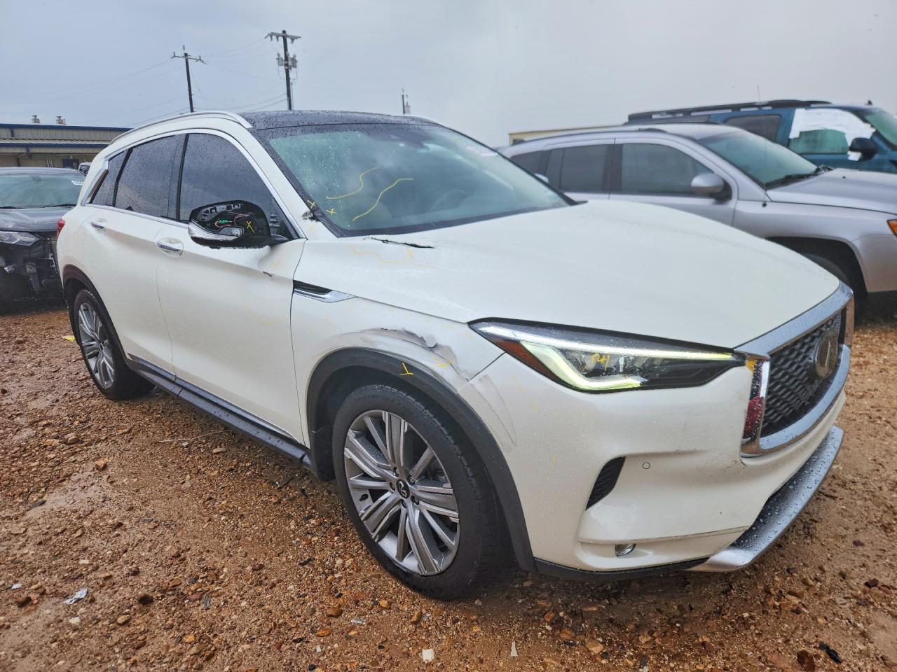 2021 Infiniti Qx50 Essential White vin: 3PCAJ5CA0MF122948