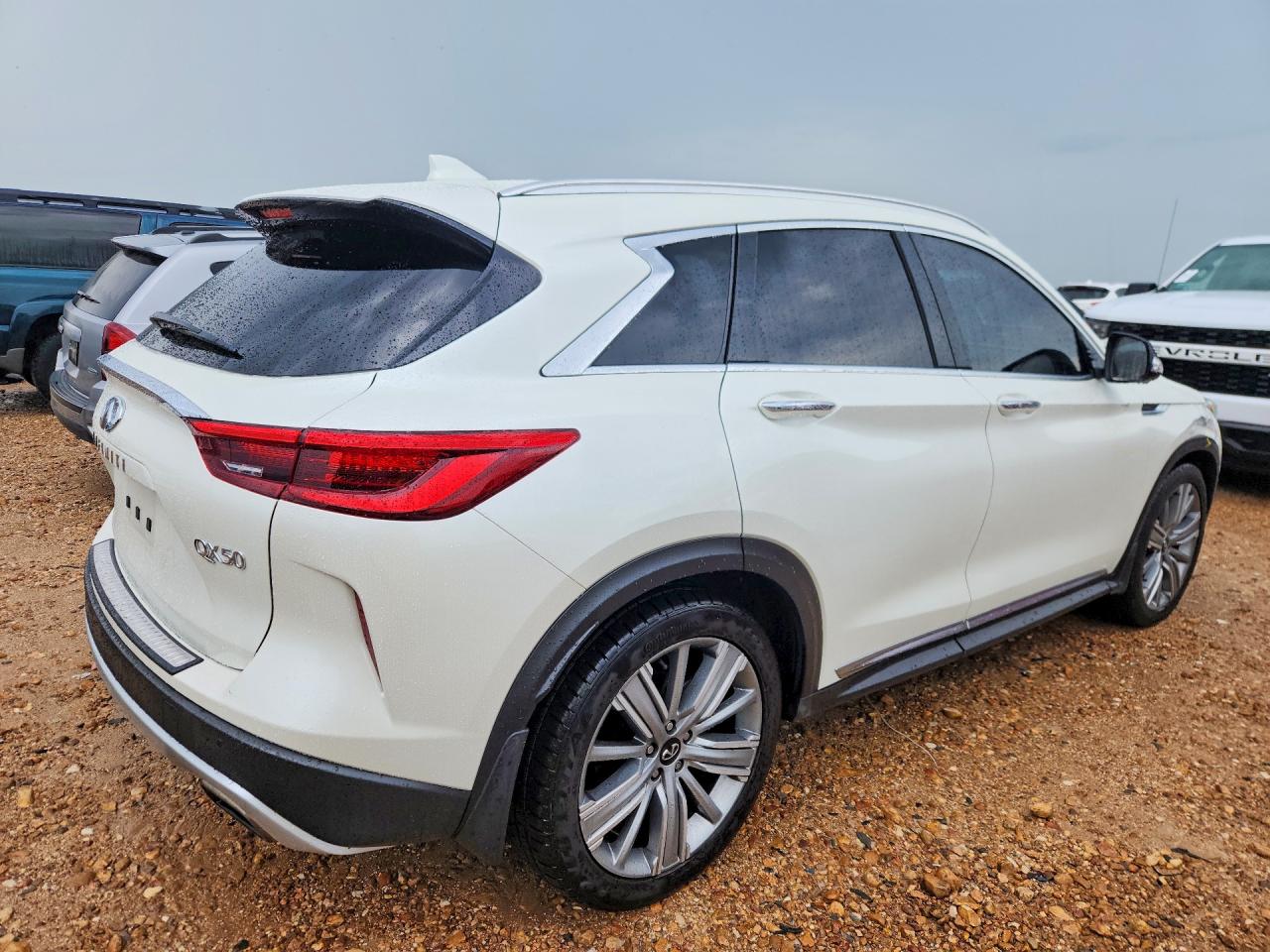 2021 Infiniti Qx50 Essential White vin: 3PCAJ5CA0MF122948