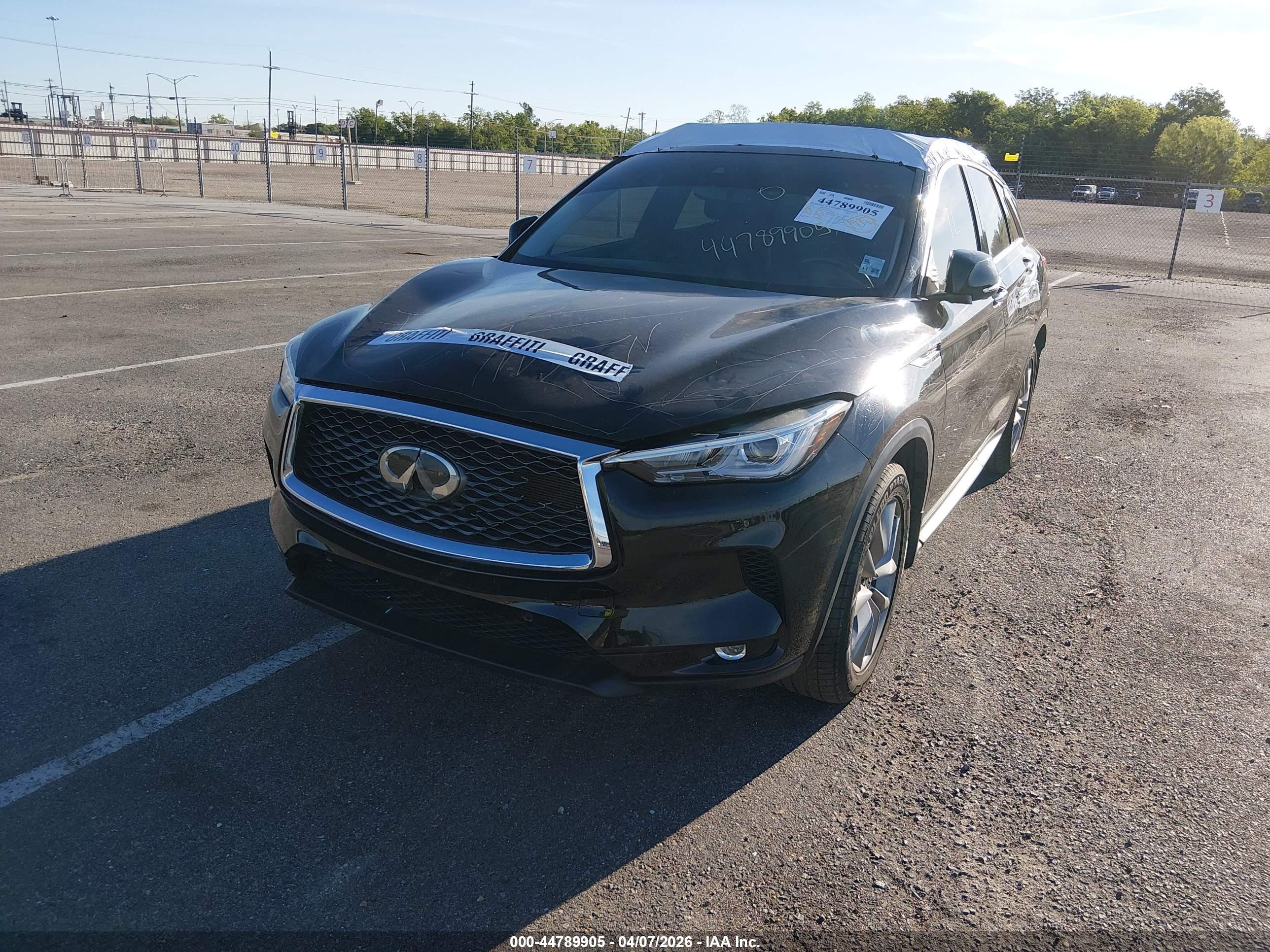 2021 Infiniti Qx50 Essential Black vin: 3PCAJ5CA2MF124068