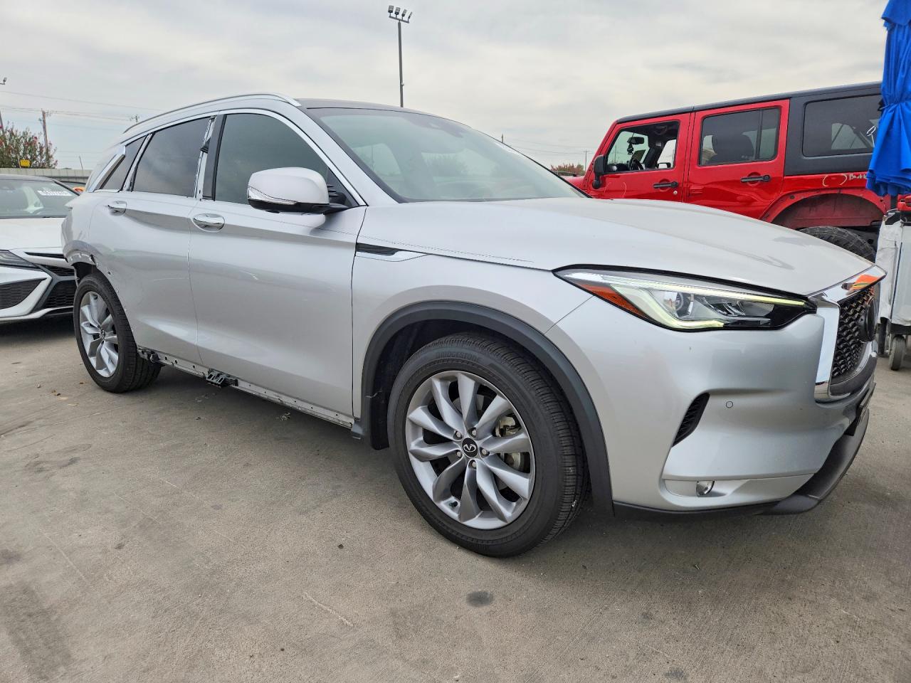 2021 Infiniti Qx50 Essential Silver vin: 3PCAJ5CA4MF107448