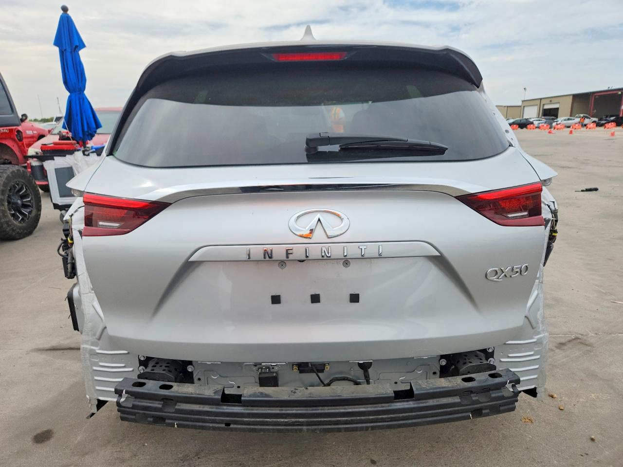 2021 Infiniti Qx50 Essential Silver vin: 3PCAJ5CA4MF107448