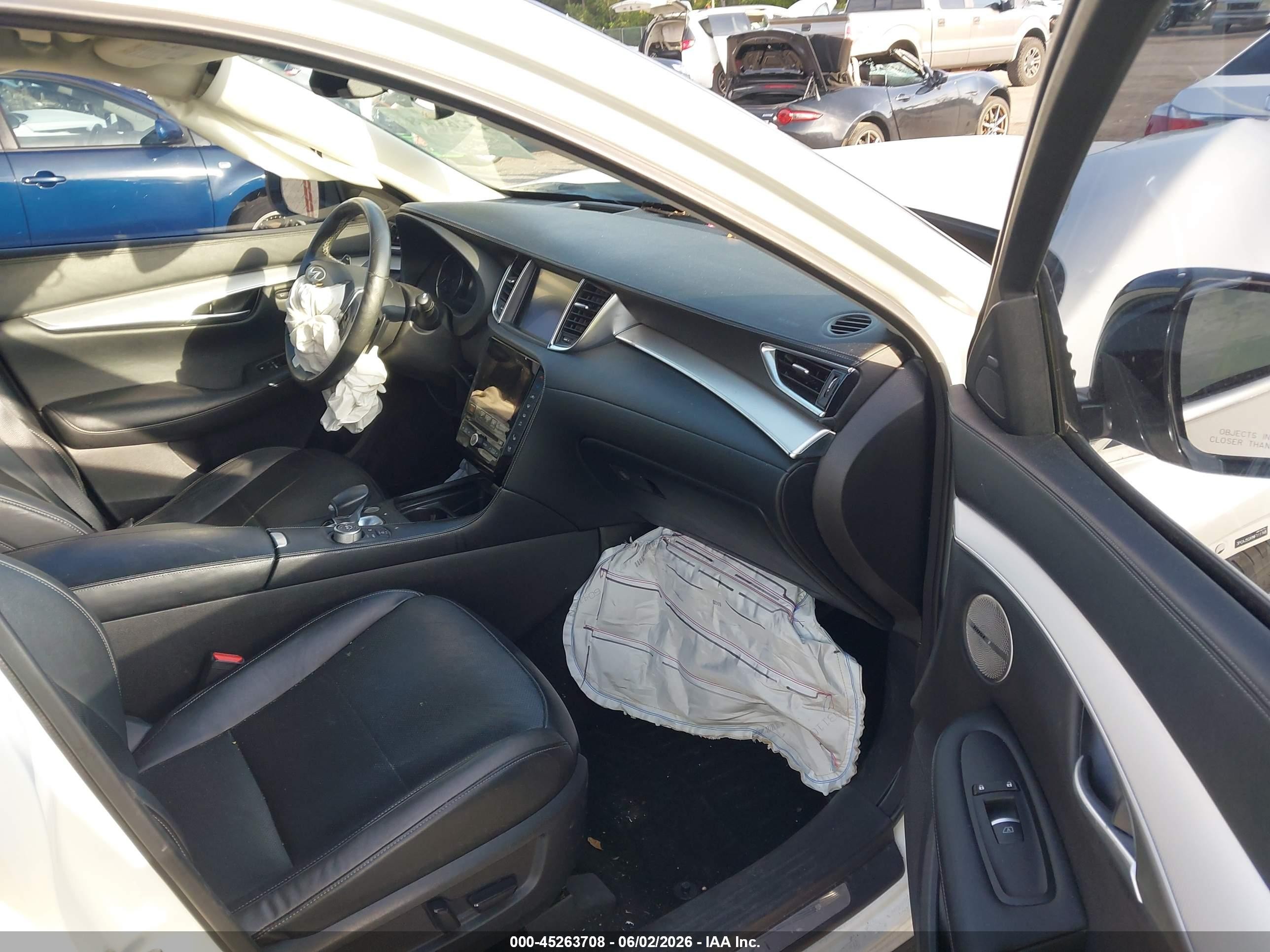 2021 Infiniti Qx50 Sensory White vin: 3PCAJ5CA9MF111768
