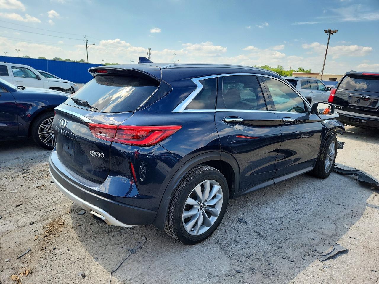 2021 Infiniti Qx50 Essential Blue vin: 3PCAJ5CB4MF110939