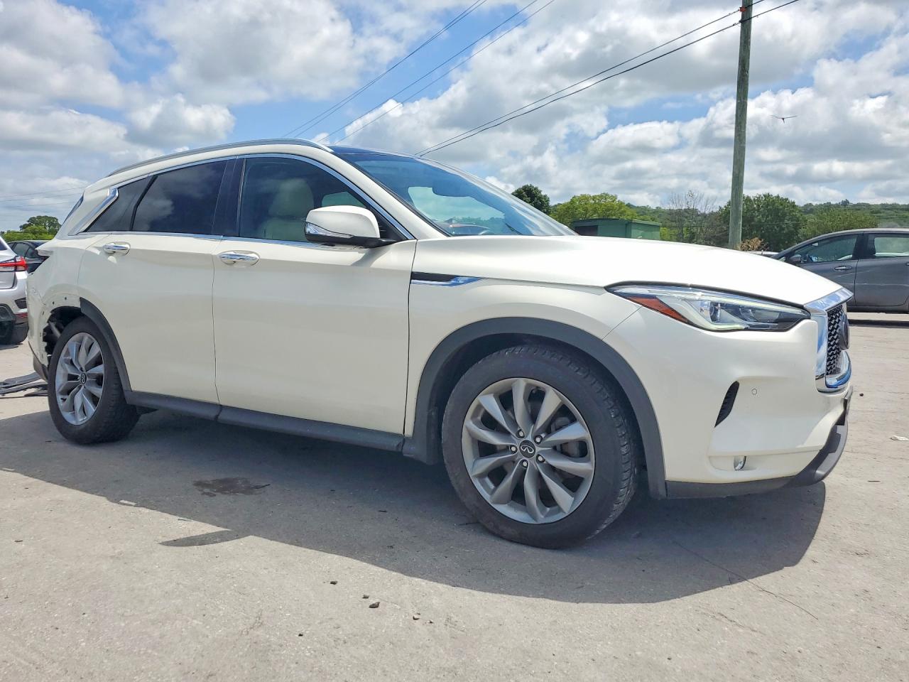 2021 Infiniti Qx50 Essential White vin: 3PCAJ5CB7MF115231