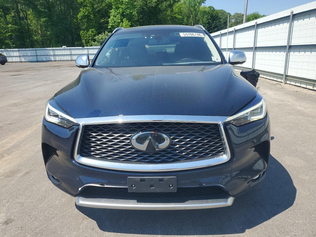 2021 Infiniti Qx50 Essential Синий vin: 3PCAJ5CB9MF121483