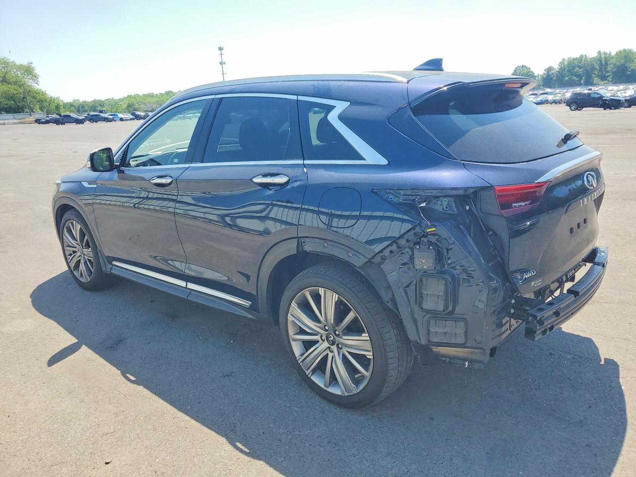 2021 Infiniti Qx50 Essential Синий vin: 3PCAJ5CB9MF121483